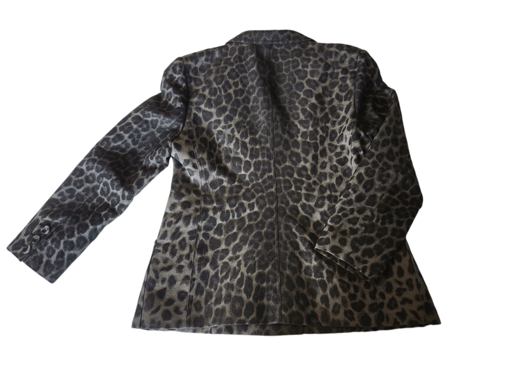 Dior Christian Dior Leopard Print Denim Blazer Jacket Size XL / US 12-14 / IT 48-50 - 2 Thumbnail