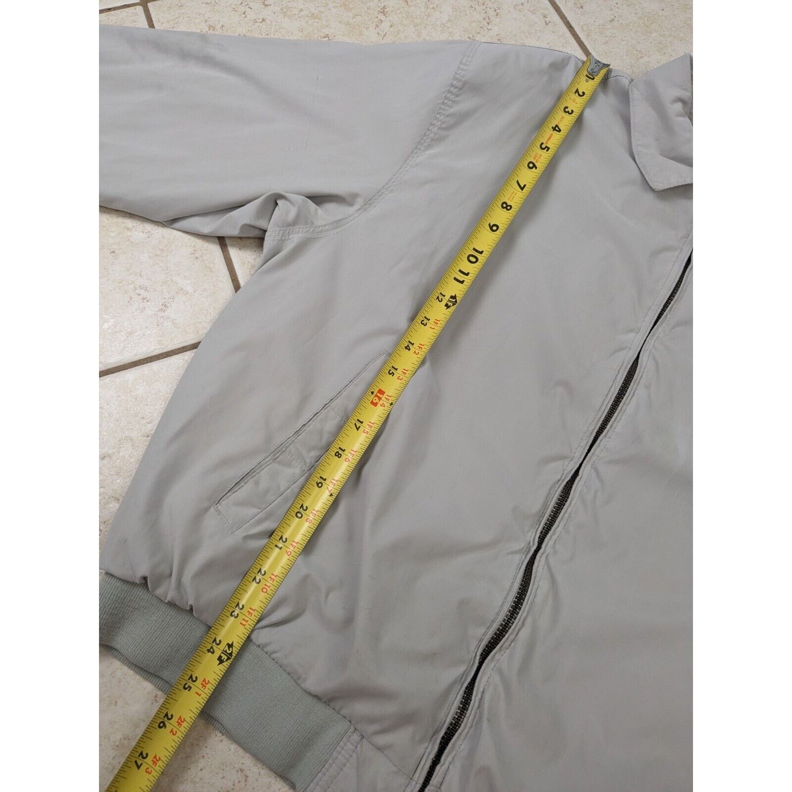 Members Only Vtg Members Only Bomber Racer Jacket Gray Casual Full Zip Size US L / EU 52-54 / 3 - 11 Thumbnail