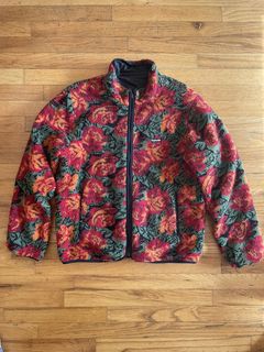 Supreme Roses Sherpa Fleece Reversible Jacket | Grailed