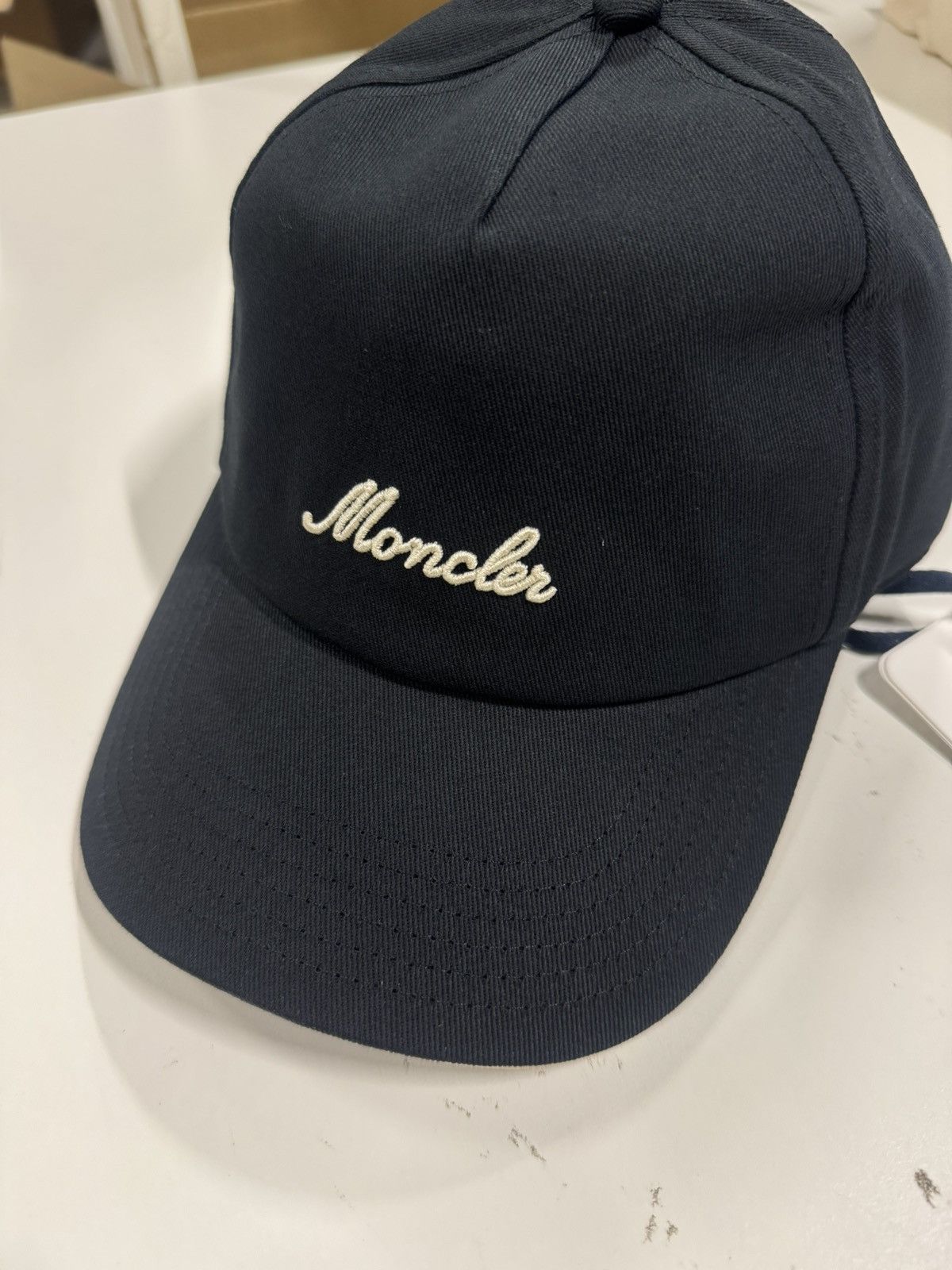 Moncler Moncler Logo Patch Script Baseball Cap NEW 400$ Size ONE SIZE - 3 Thumbnail