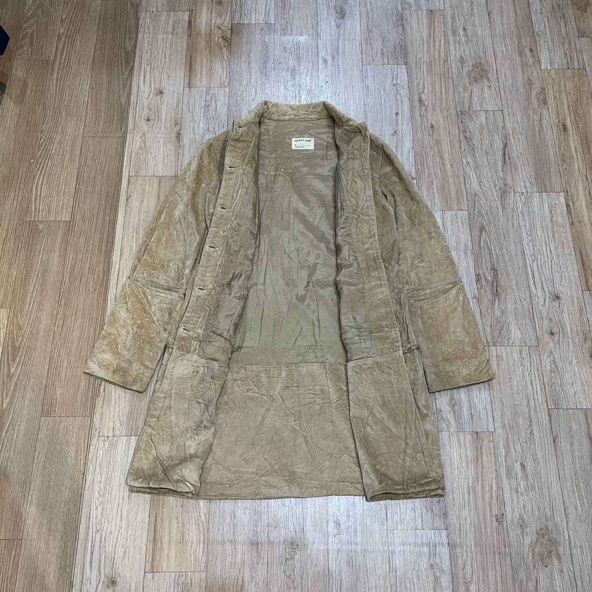 Helmut Lang 90s Helmut Lang Velvet Trench Coat Cotton Size US XS / EU 42 / 0 - 2 Thumbnail