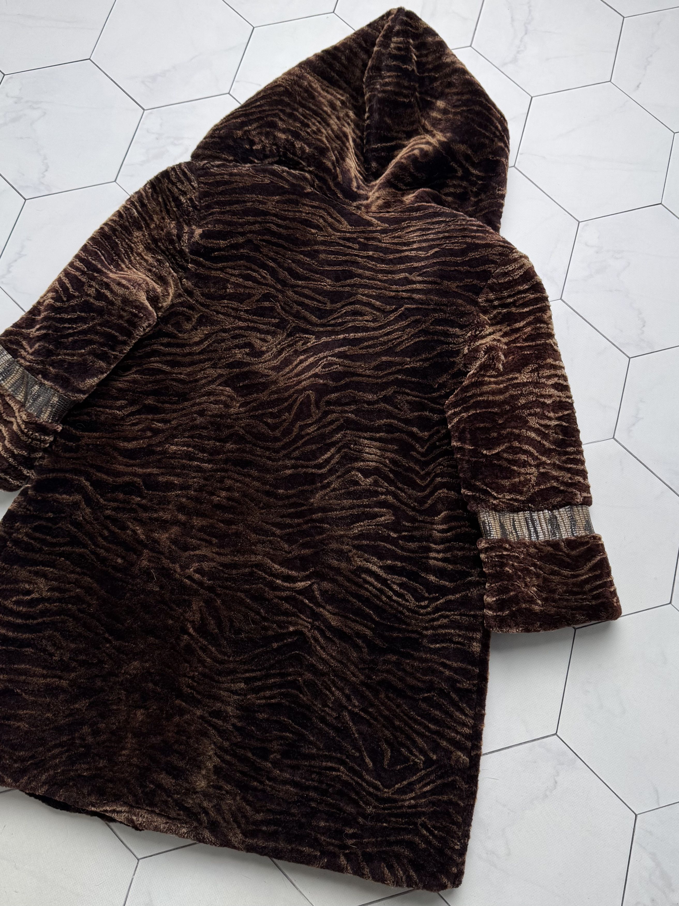Vintage Vintage Real Sheepskin Hooded Coat(B409)E2D15 Size M / US 6-8 / IT 42-44 - 17 Thumbnail
