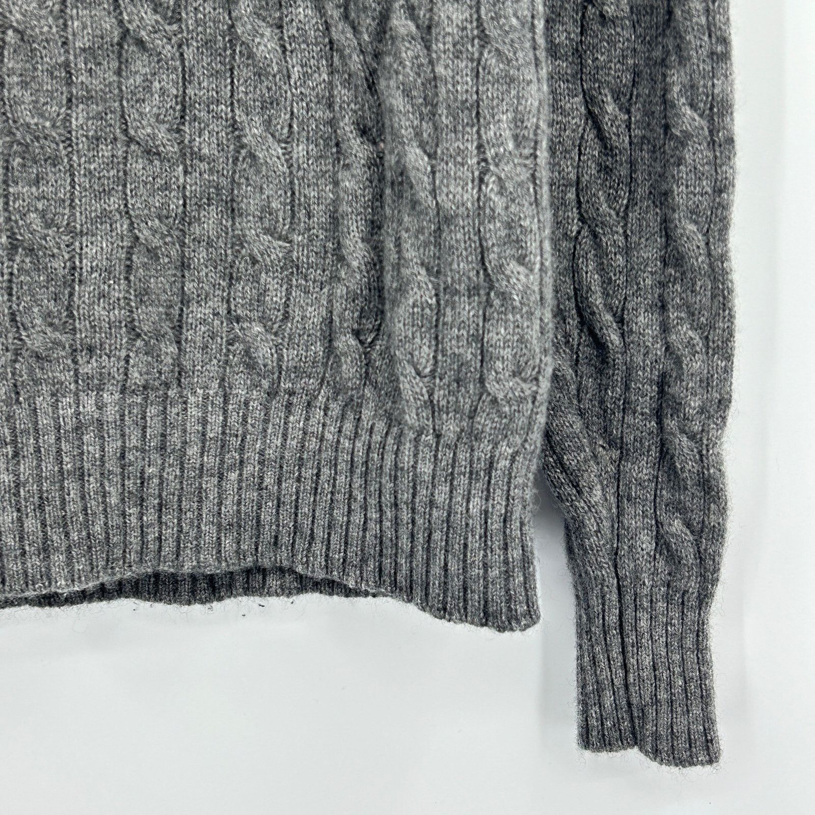 Other Elliot Mulryan Cashmere Cable Knit Crewneck Sweater Gray M Size US M / EU 48-50 / 2 - 5 Thumbnail