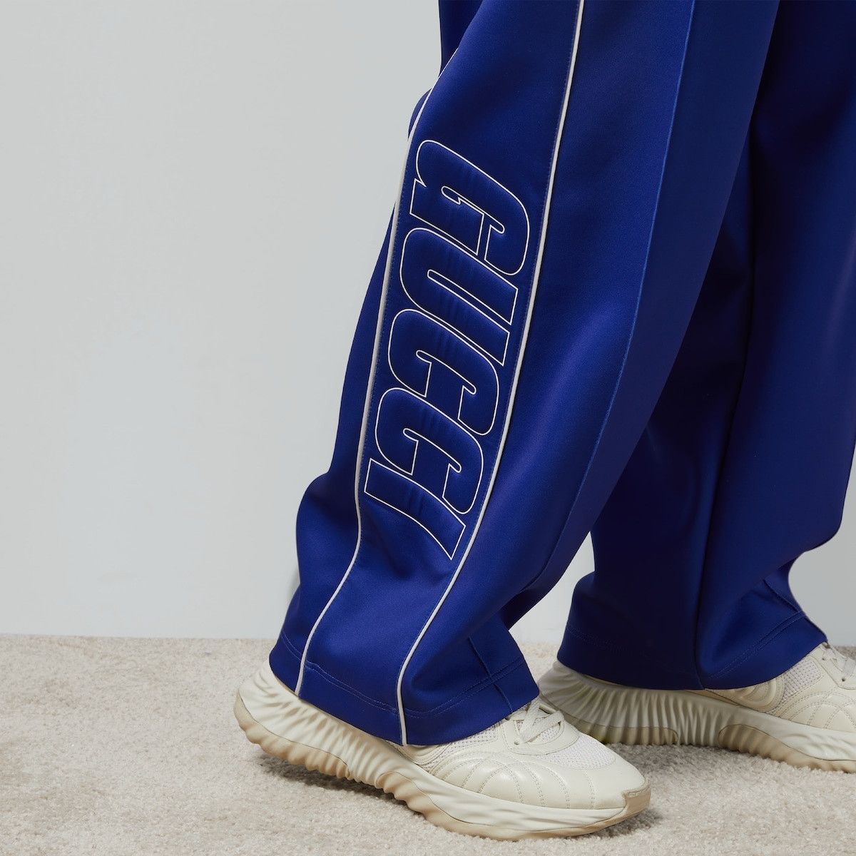 Gucci o1s1wg110125 Neoprene Jogging Pant in Blue/White Size US 38 / EU 54 - 3 Thumbnail