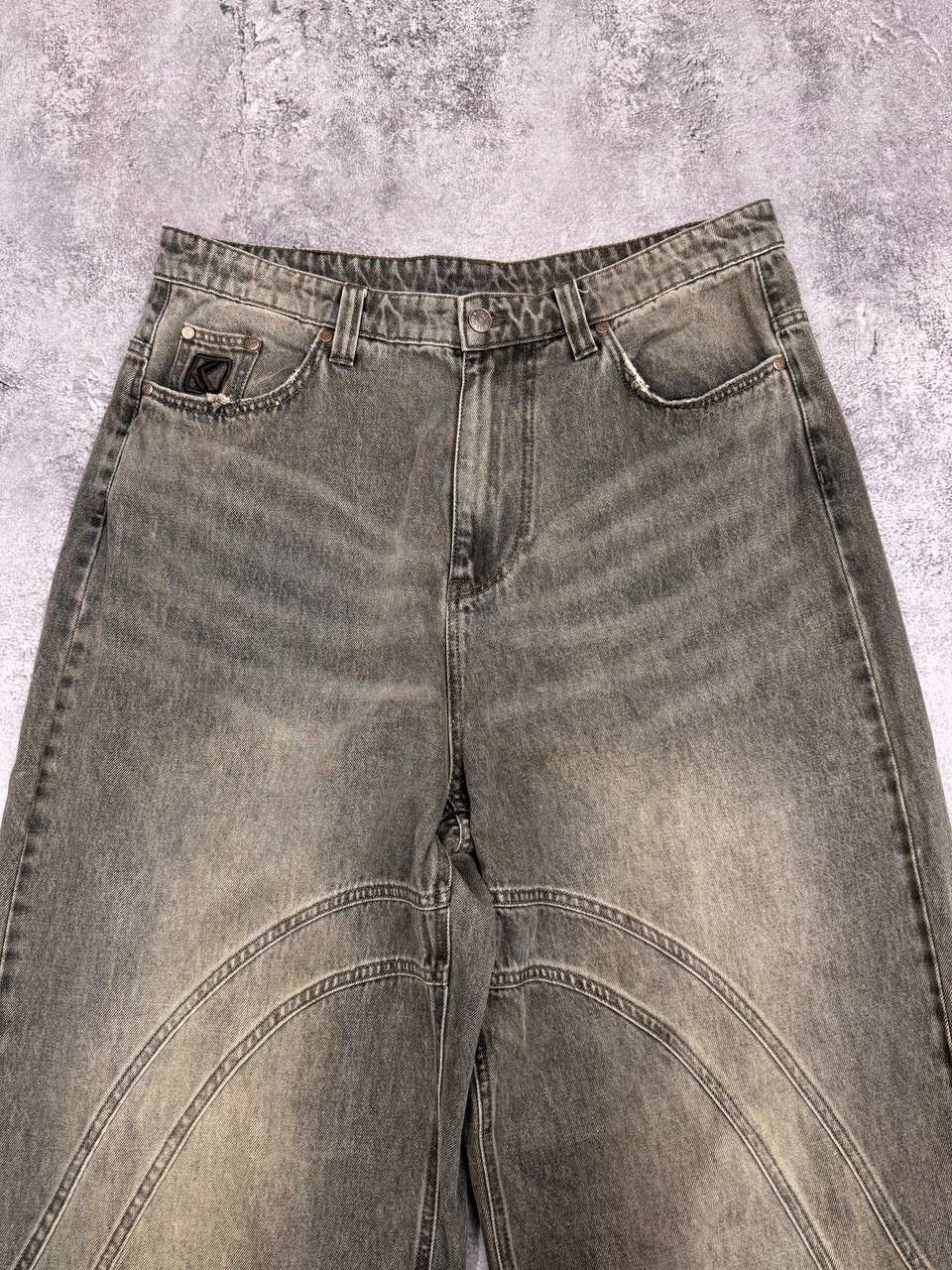 Karl Kani Karl Kani Men Baggy Jeans OG Washed Wavy Seams Green Size 34 Size US 34 / EU 50 - 7 Thumbnail