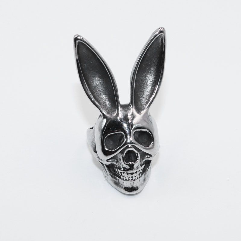 Jewelry × Vintage Skull Rabbit Punk Ring Size ONE SIZE - 3 Thumbnail