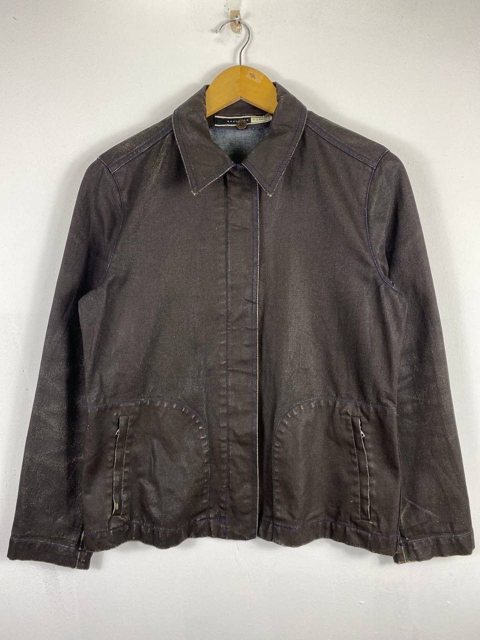 Designer × Sportmax sportsmax code waxed jacket made in portugal riri zipper Size M / US 6-8 / IT 42-44 - 1 Thumbnail