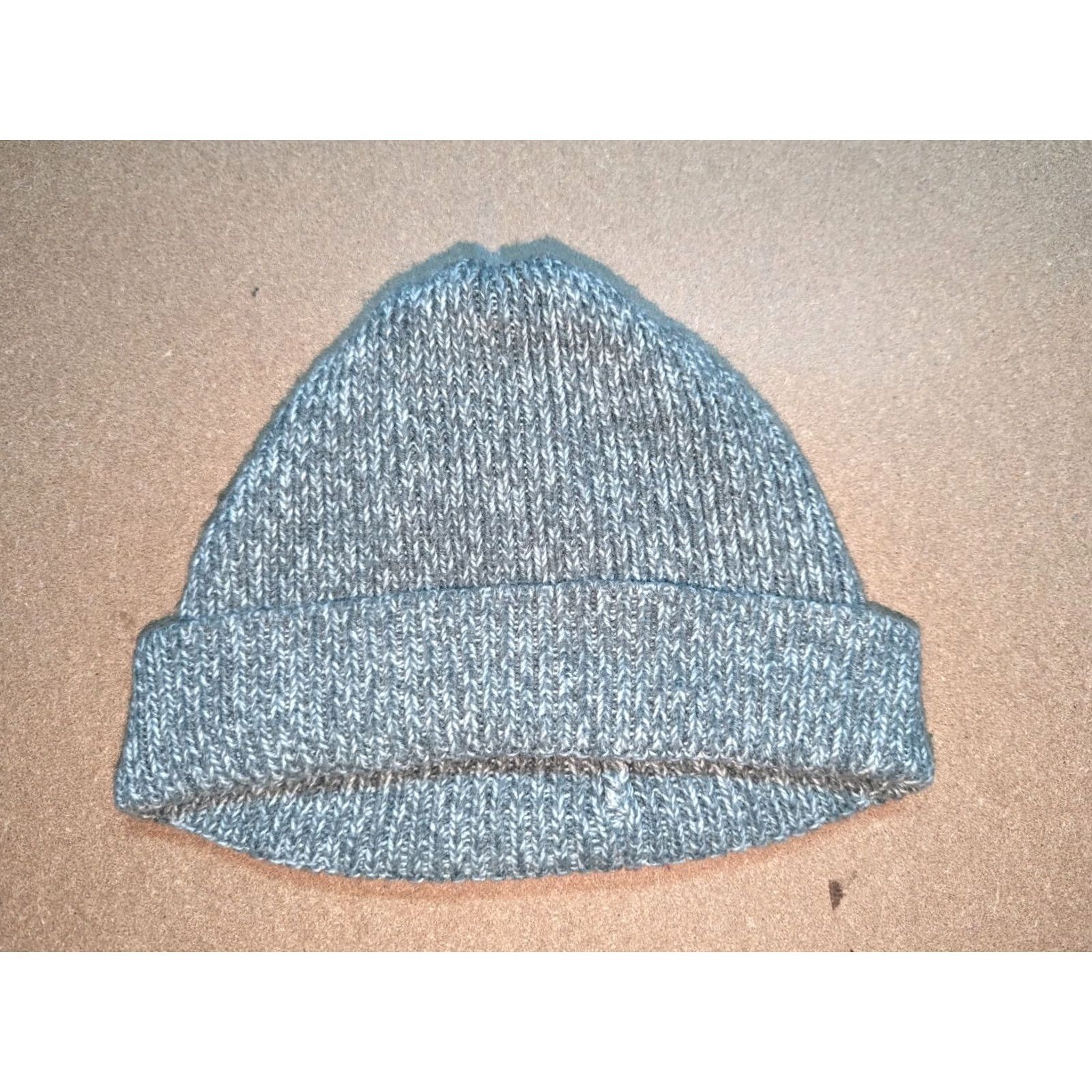 Gap GAP Beanie Hat One Size Relaxed Ribbon Ribbed OS Gray Unisex Adults Knit Acrylic Casual Fall Winter Size ONE SIZE - 2 Thumbnail