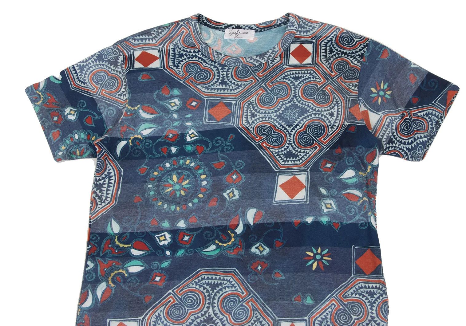 Yohji Yamamoto Yohji Yamamoto Waxed Tie-Dye Cotton Polyester T-Shirt Size US M / EU 48-50 / 2 - 2 Thumbnail