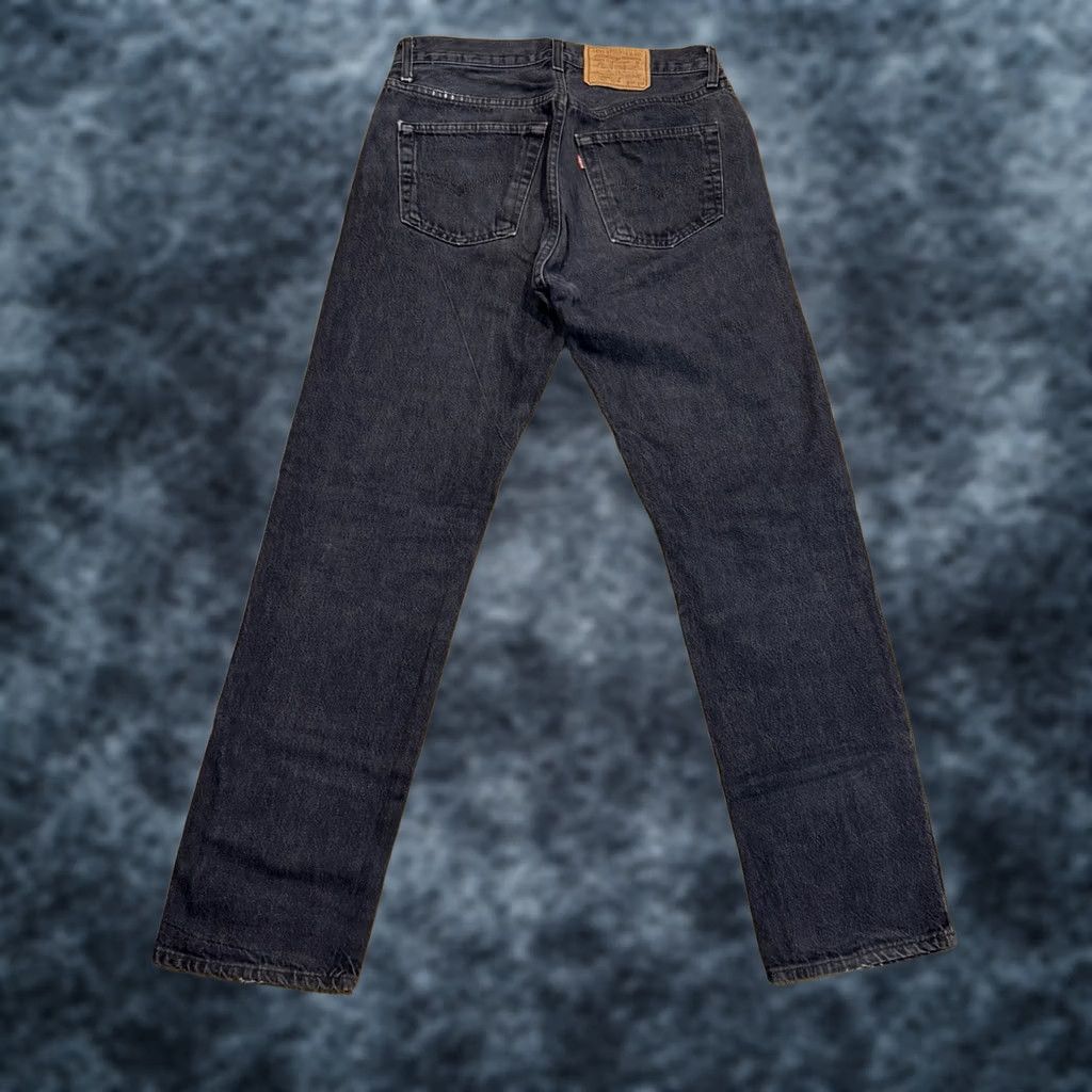 Levi's VINTAGE Levi's 501 Jeans Button Fly Denim 30x31 Black 80s 90s Levis Mens Regular Straight vintage Size US 30 / EU 46 - 1 Thumbnail