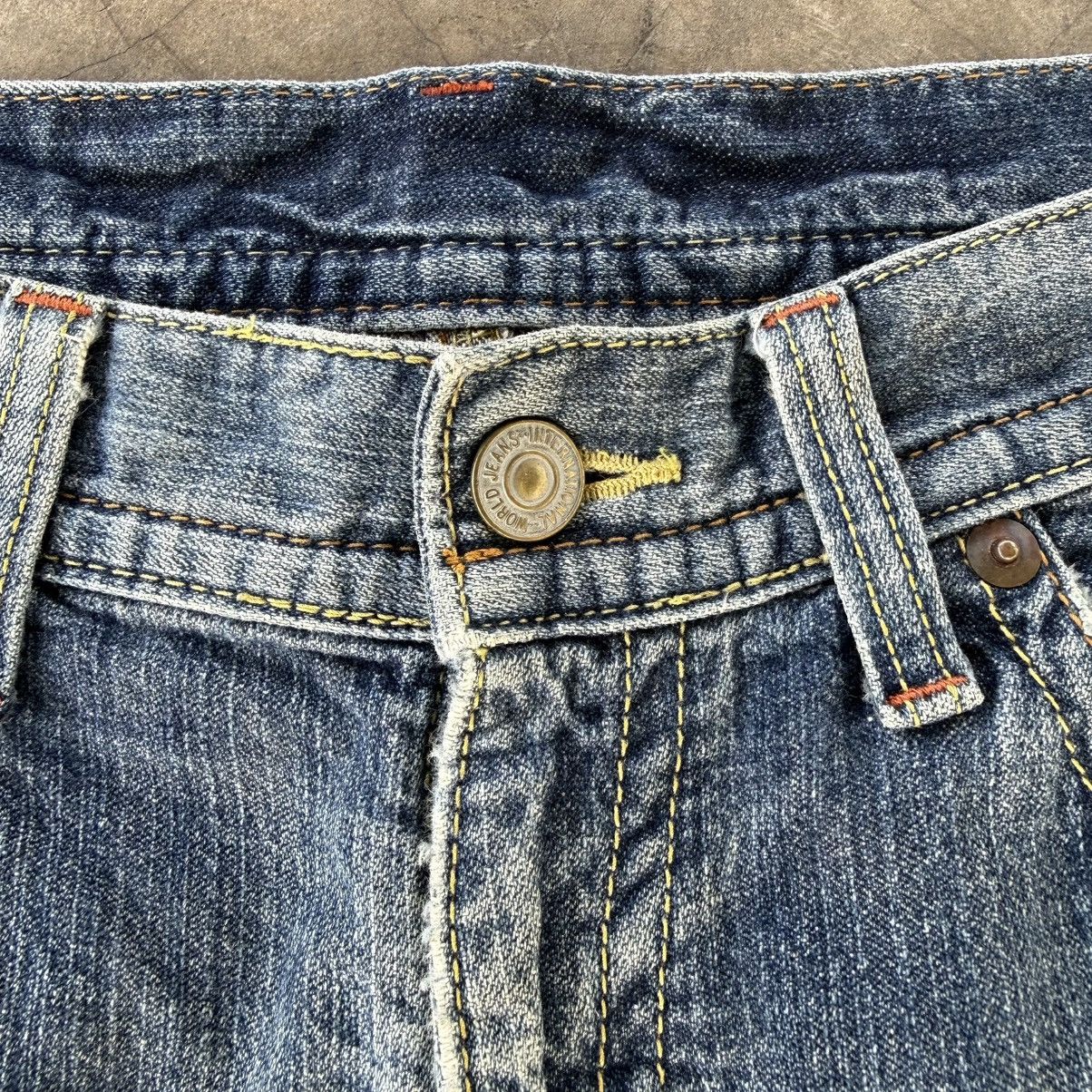 Japanese Brand W36x33 Vintage GL Faded Denim Ripped Jean Pants Size US 36 / EU 52 - 4 Thumbnail
