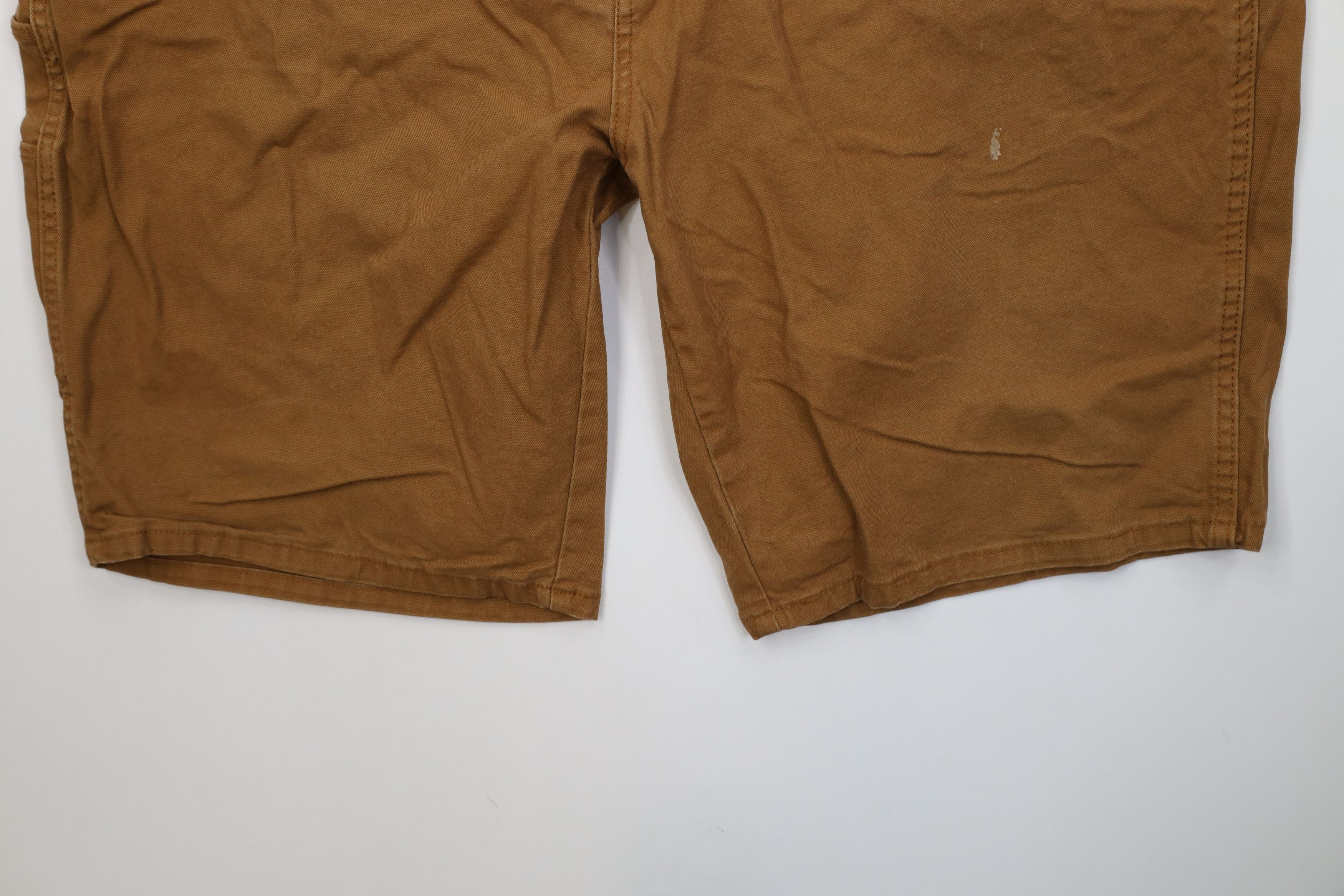 Dickies Vintage Y2K Dickies Canvas Dungaree Shorts Duck Brown Size US 42 / EU 58 - 4 Thumbnail