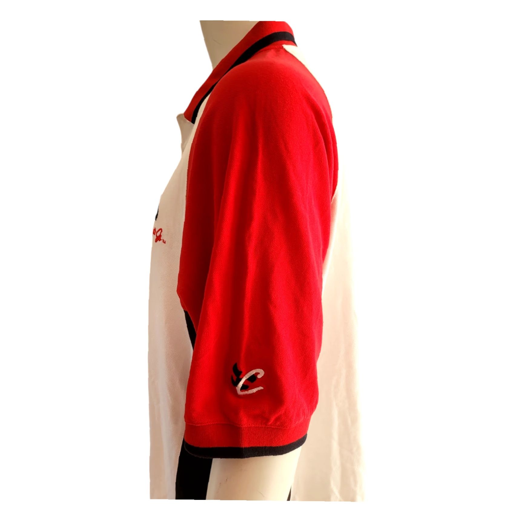 Chase Authentics Chase Authentics Budweiser Dale Earnhardt Jr. Racing Polo Shirt 2XL Cotton Red Black White NASCAR Embroidered Logo Mens Size US XXL / EU 58 / 5 - 6 Thumbnail