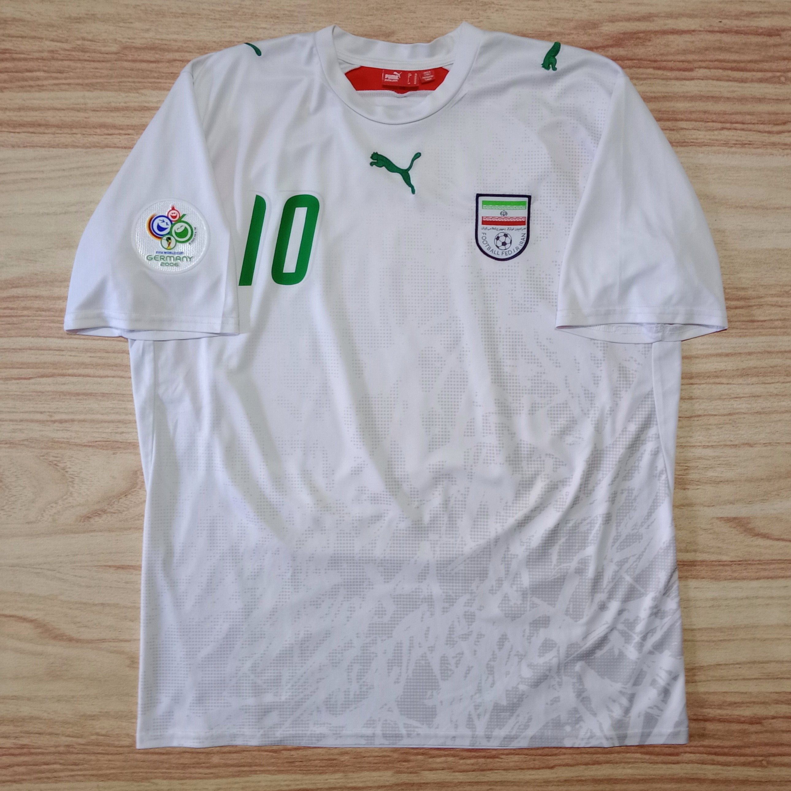 Iran World Cup 2006 Away Jersey Ali Daei 10