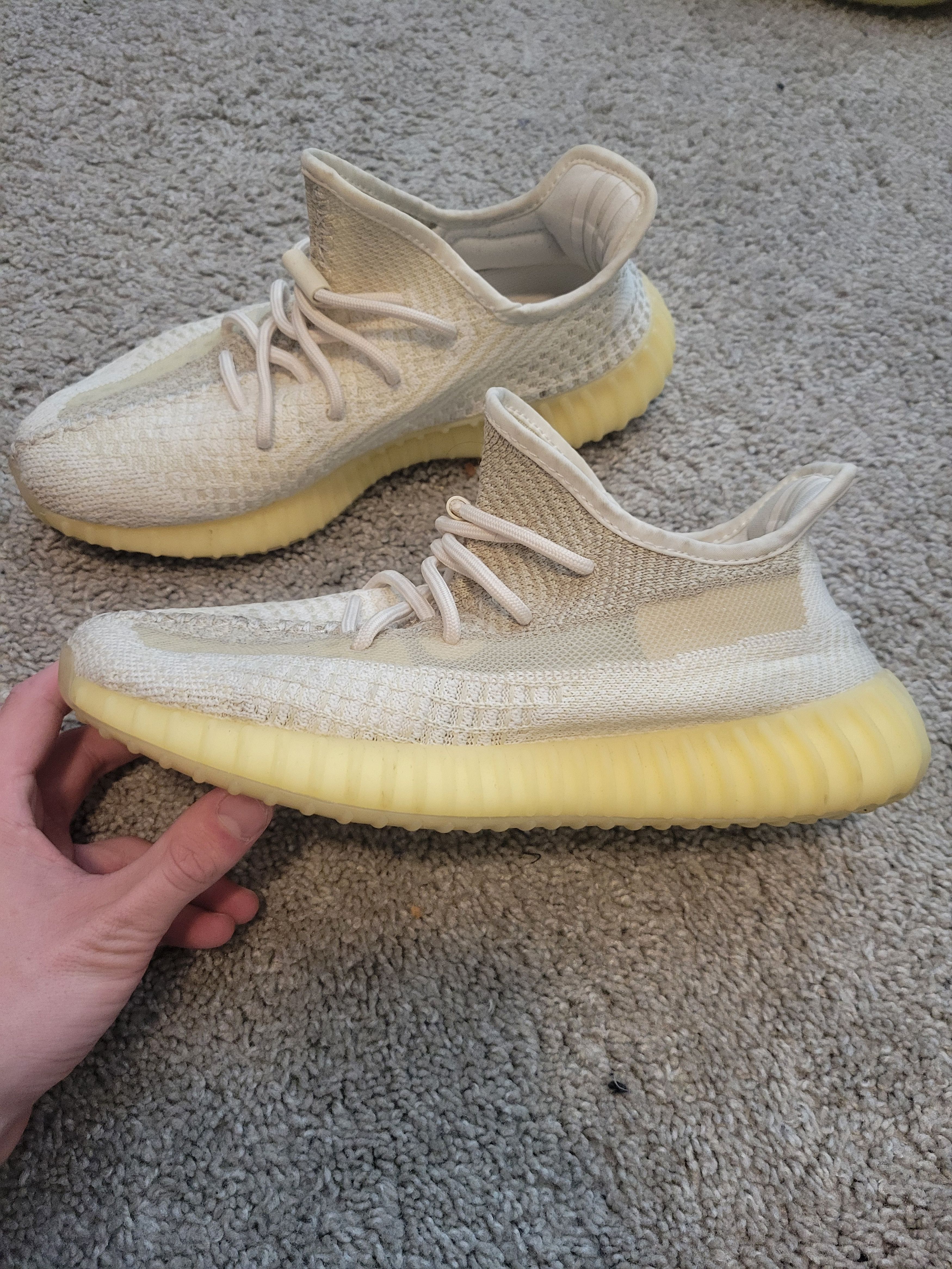 Adidas Adidas Yeezy 350 V2 Natural Sz 7.5 Size US 7.5 / EU 40-41 - 2 Thumbnail