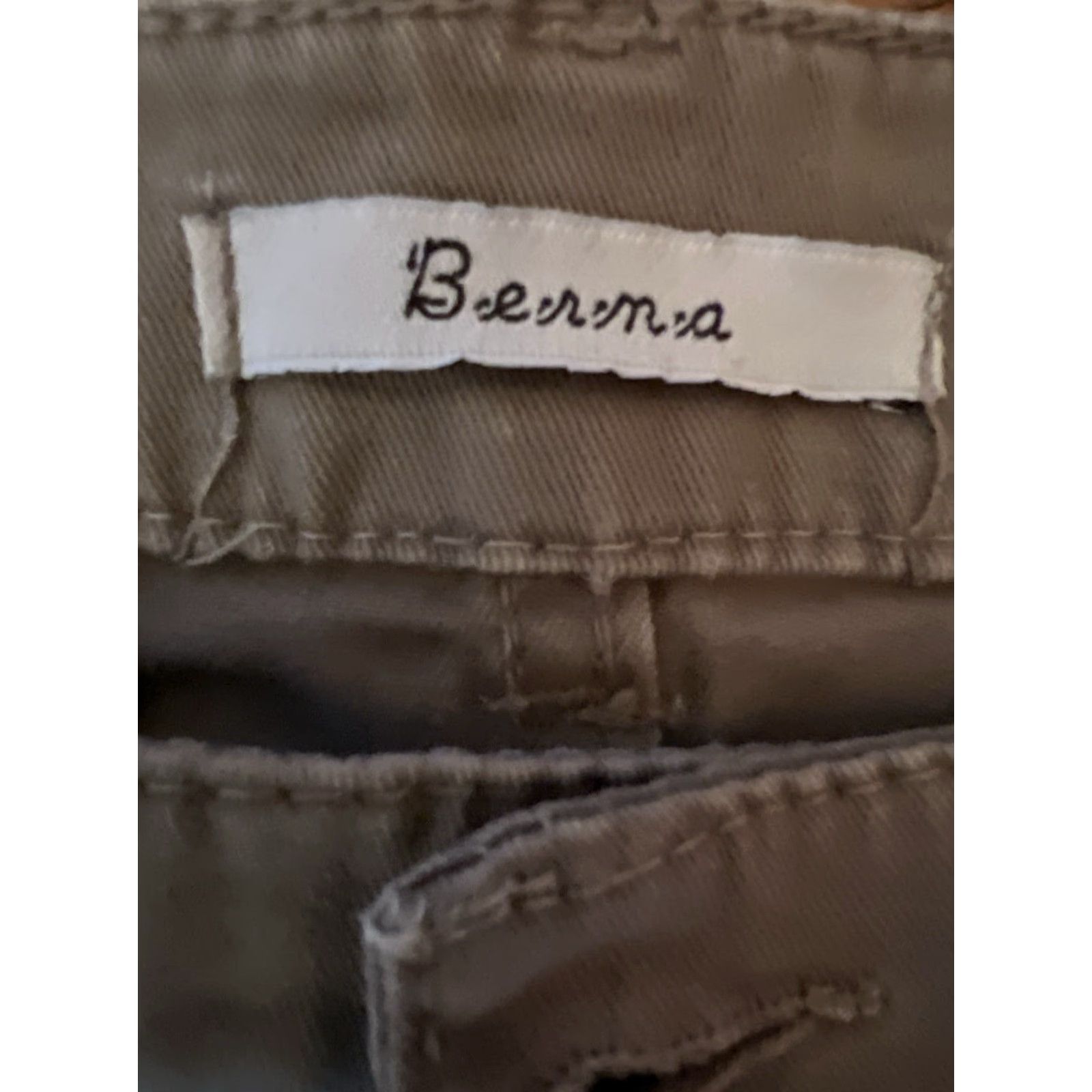 Vintage Berna Italia Mens Cargo Jogger Pants 35x34 Tan Button Fly Hipster Boho Sleek Size US 35 - 3 Thumbnail