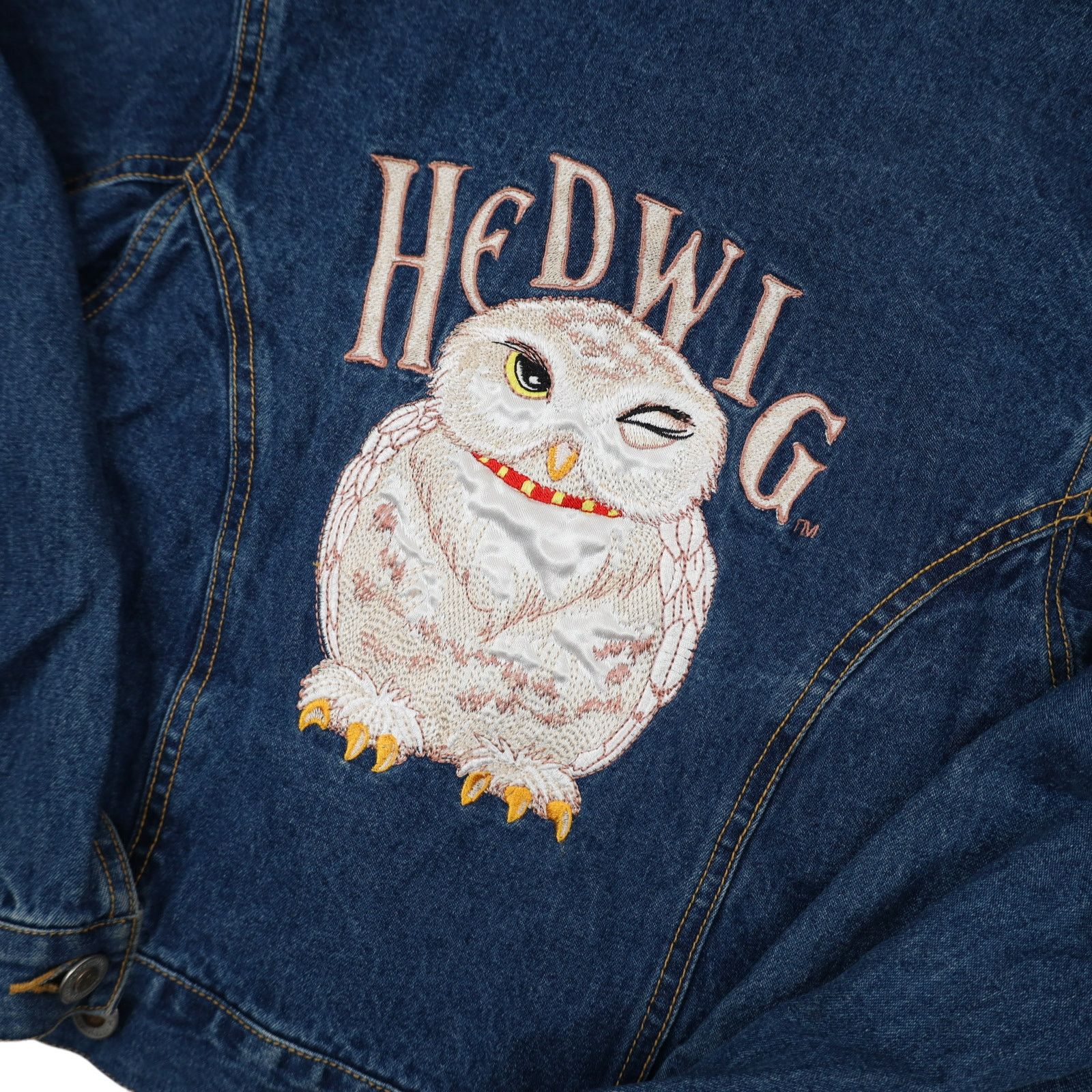 Vintage Vintage Y2k Harry Potter Hedwing Denim Jacket Size XXS / US 00 / IT 34 - 8 Thumbnail