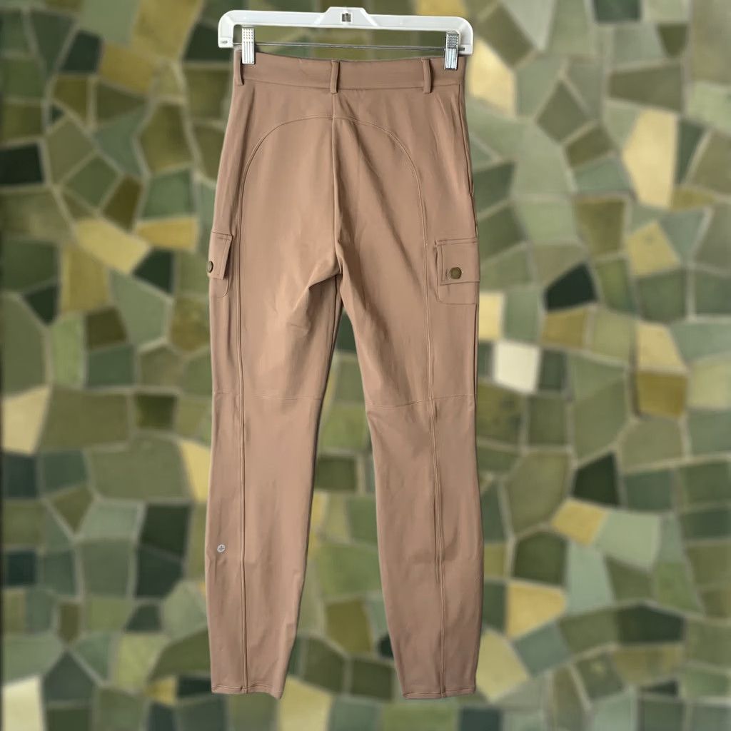 Vintage HALARA Pants Womans XS Tall Brown Cargo Hal0 Tek Air Cargo Office Siren Stretch Skinny Jeans/Legs? Size 26" / US 2 / IT 38 - 1 Thumbnail