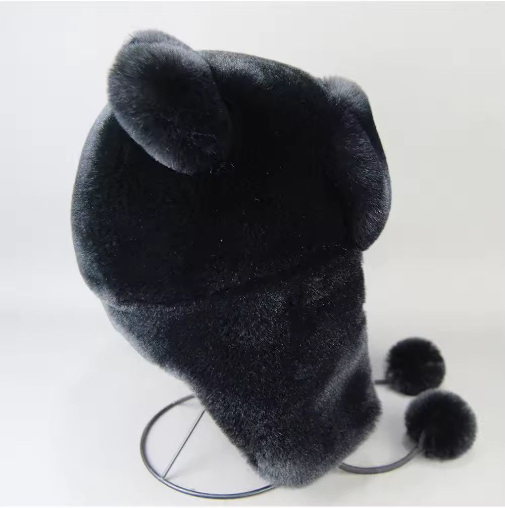 Vintage Unisex Faux Fur Rabbit Bomber Hat Size ONE SIZE - 3 Thumbnail