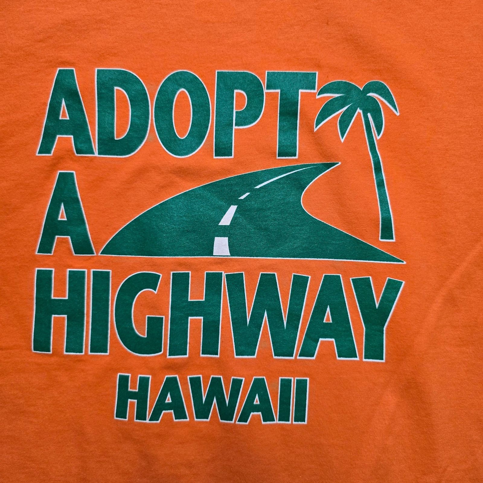 Anvil × Vintage Vintage Hawaii HDOT Adopt A Highway Hawaii Orange XL Tee Size US XL / EU 56 / 4 - 2 Thumbnail