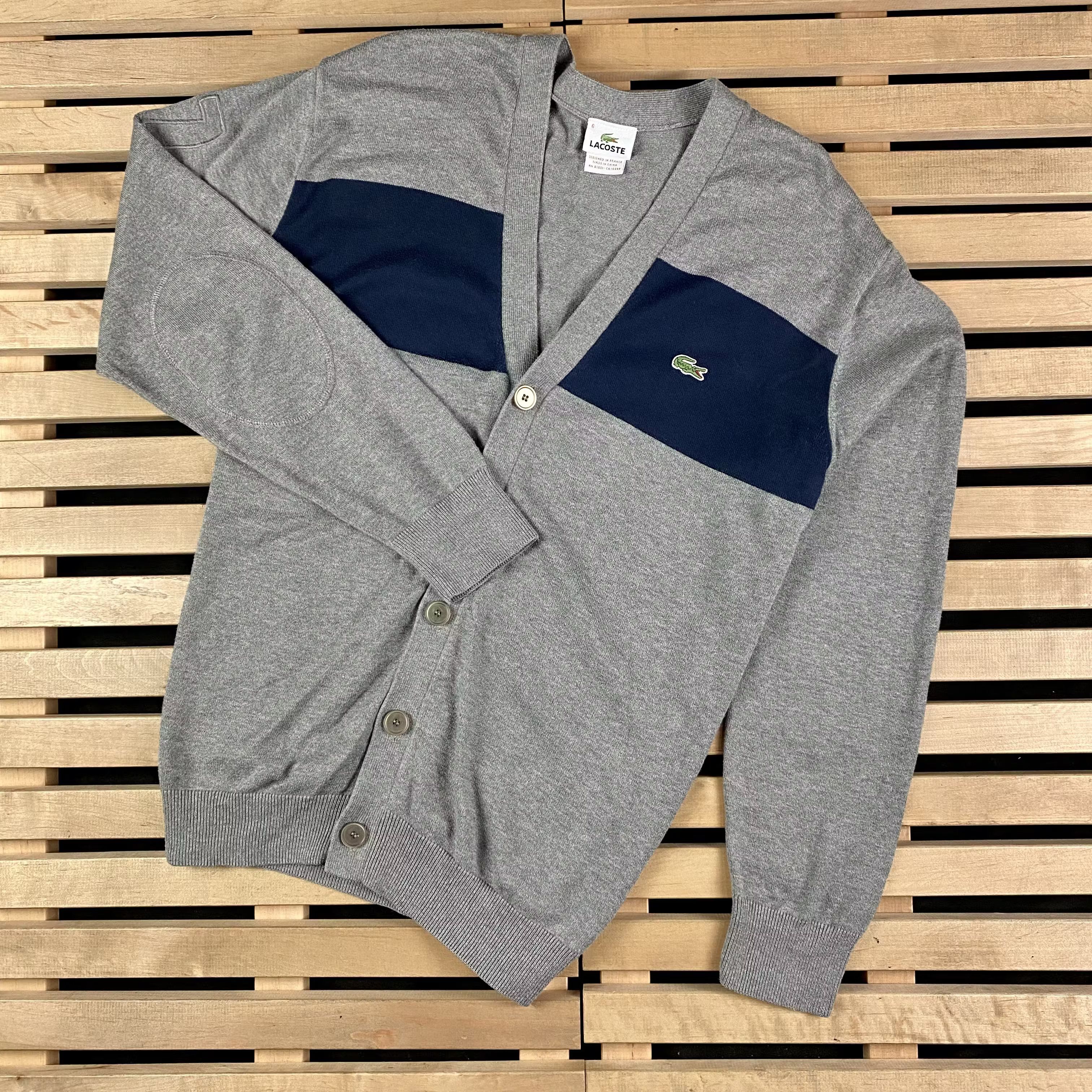 Lacoste × Vintage Mens Cardigan Lacoste Vintage Size XL Size US XL / EU 56 / 4 - 1 Thumbnail