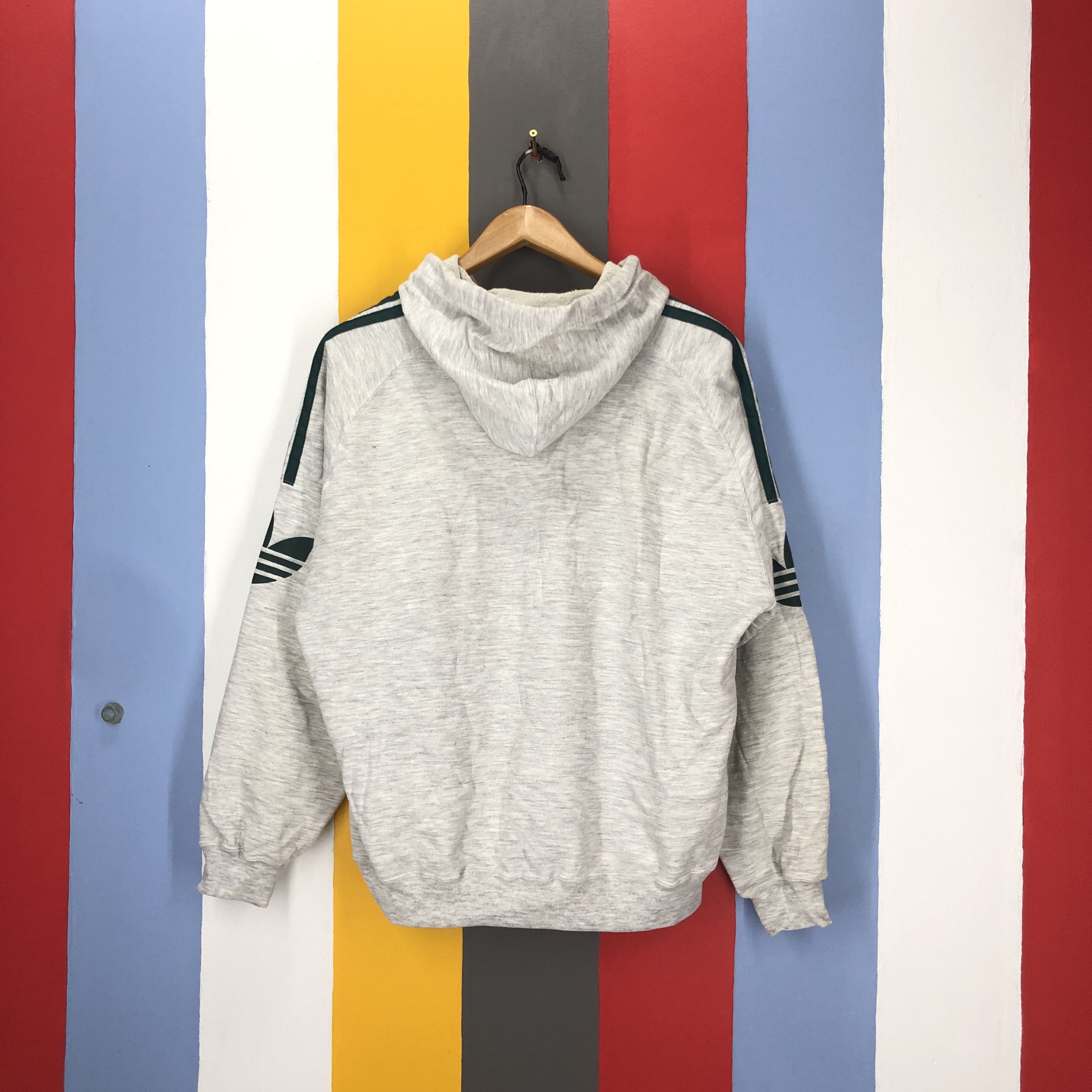 Adidas Vintage ADIDAS TRIFOIL Nice Design Hoodie #1606/02 Size US L / EU 52-54 / 3 - 13 Thumbnail