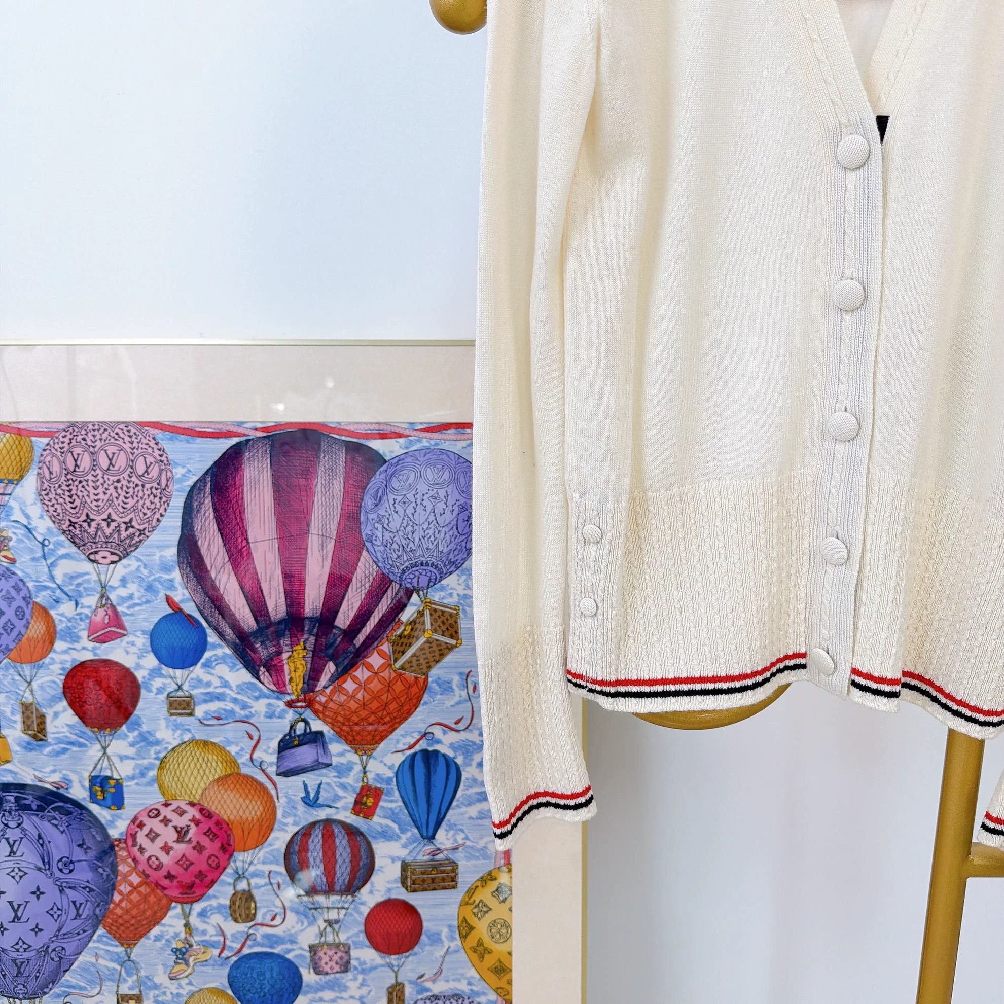 Thom Browne Thom Browne Beige Knit Cardigan 42 NWOT Size L / US 10 / IT 46 - 5 Thumbnail