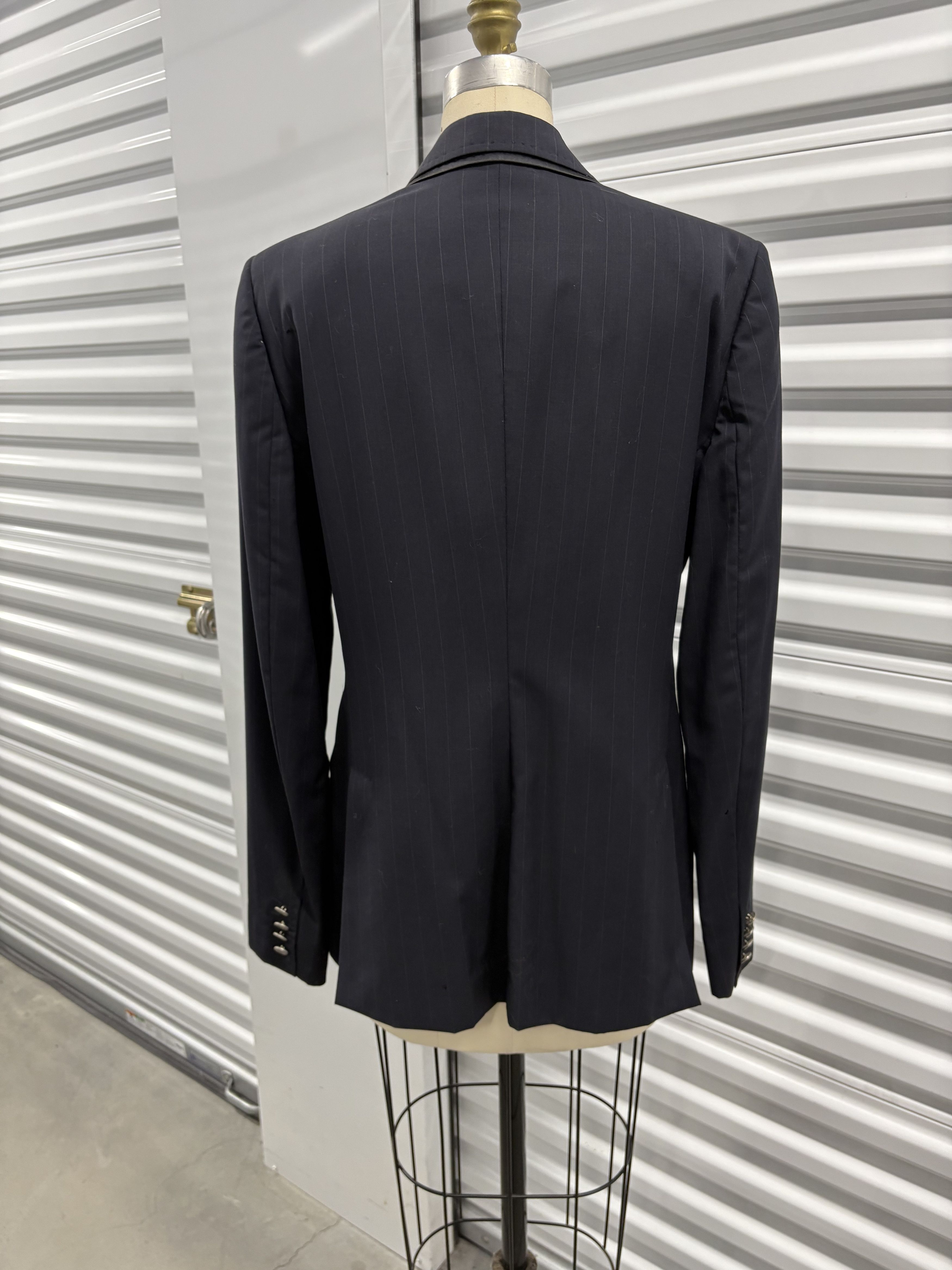 Other Dolce & Gabanna Navy Pinstripe Blazer with Double collar Size XL / US 12-14 / IT 48-50 - 8 Thumbnail