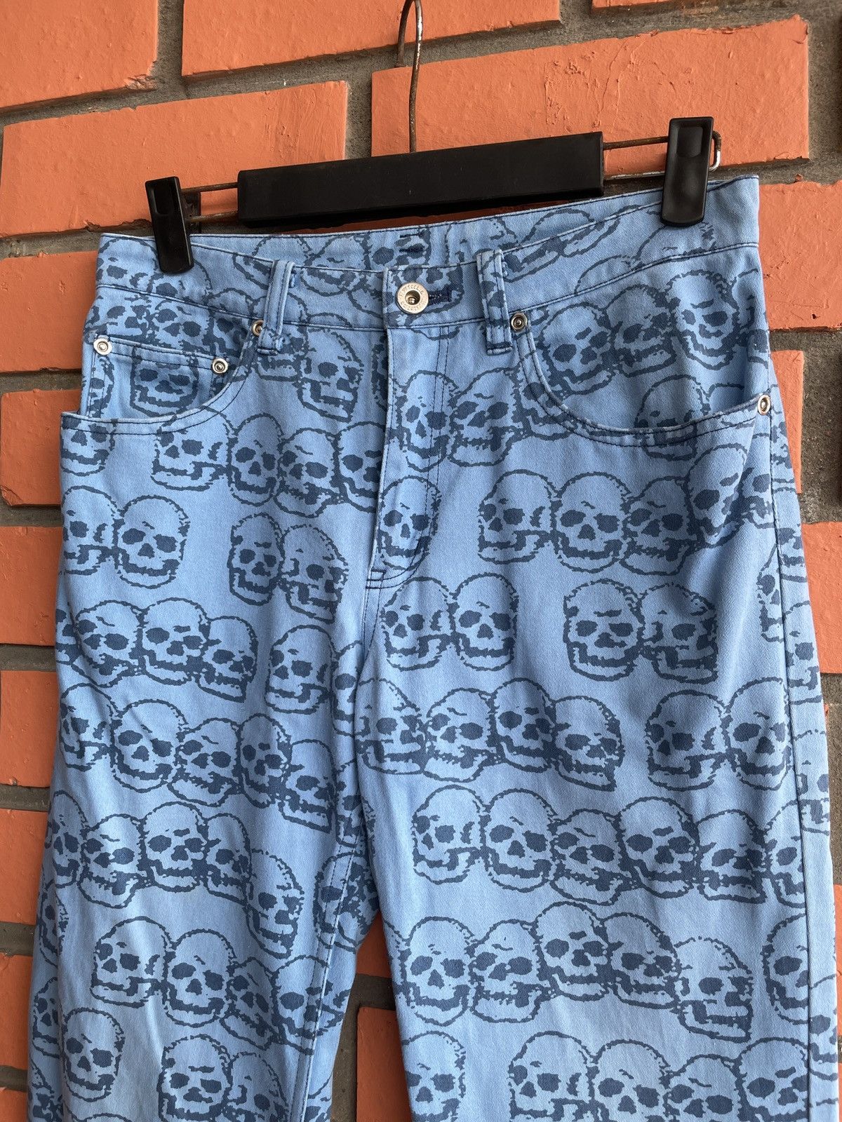 Hysteric Glamour × Japanese Brand Vintage Hysteric Glamour skull printed all over printed Punk Size US 28 / EU 44 - 6 Thumbnail