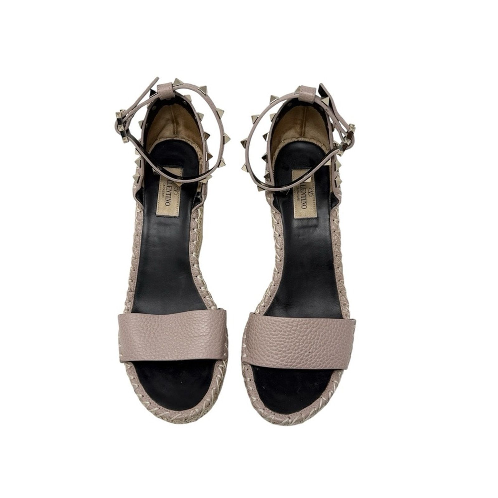 Valentino Valentino Garavani Rockstud Espadrille Wedge Sandals Size 39 Size US 9 / IT 39 - 3 Thumbnail