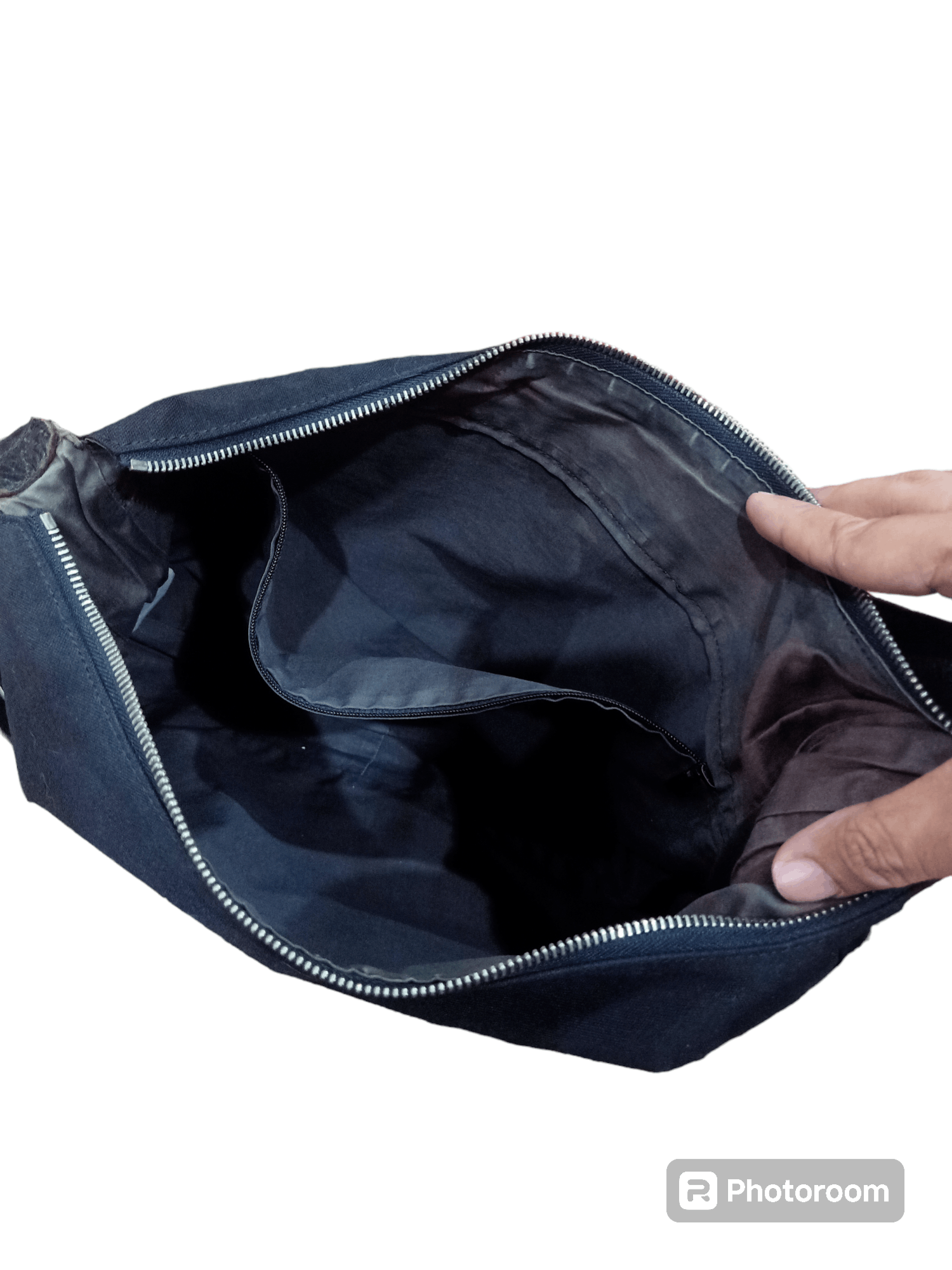 Y's × Yohji Yamamoto Y'saccs Leather Canvas Sling Bag Size ONE SIZE - 10 Thumbnail