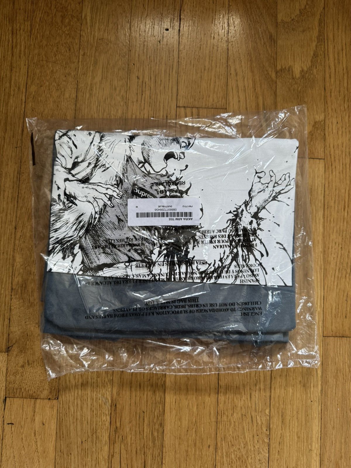 Supreme FW17 Akira x Supreme Arm Tee Dusty Blue Size US M / EU 48-50 / 2 - 2 Thumbnail