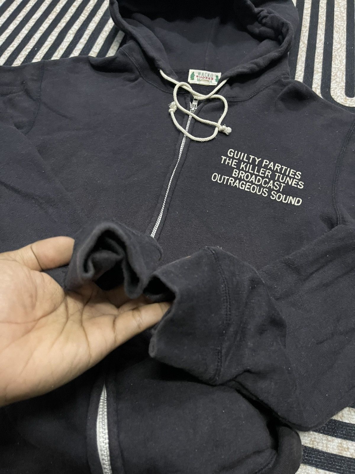 Wacko Maria 2000s WACKO MARIA ZIPPER HOODIE RARE FADED Size US M / EU 48-50 / 2 - 12 Thumbnail