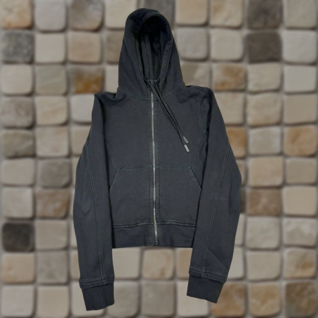 Lululemon Lululemon Hoodie Womens 8 Black Full Zip Fleece Sweatshirt Zip Hooded Activewear 8 Black Womens Hoodie Size M / US 6-8 / IT 42-44 - 1 Thumbnail