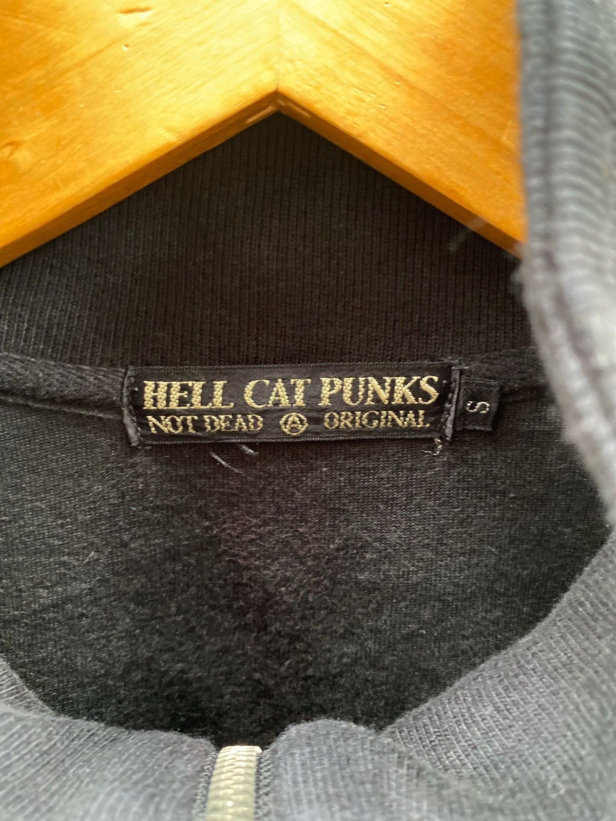 If Six Was Nine × Japanese Brand × Le Grande Bleu (L.G.B.) Helcat Punks Velvet Zipper Ifsixwasnine lgb style Sweater Size US S / EU 44-46 / 1 - 4 Thumbnail
