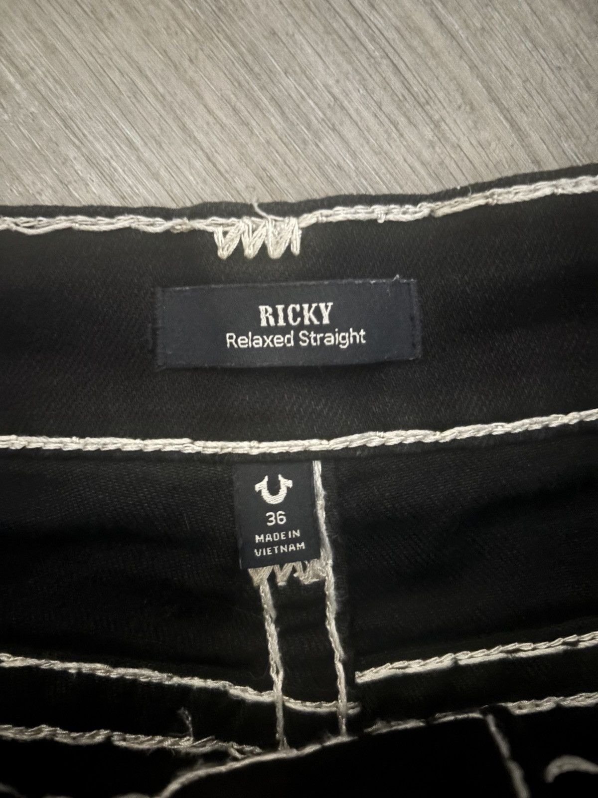 Designer × True Religion Ricky Super T Straight Jean Size US 36 / EU 52 - 3 Thumbnail