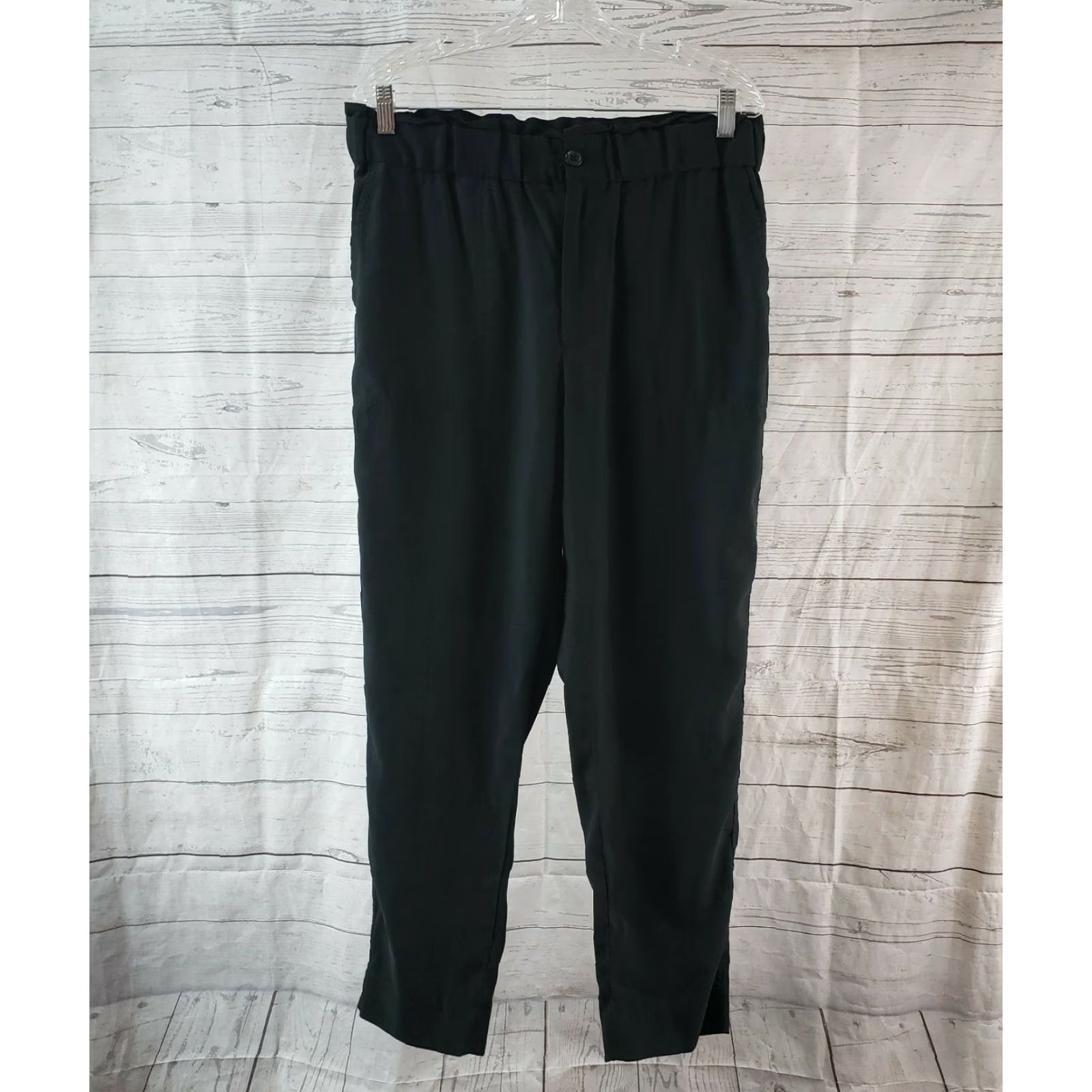 Banana Republic Banana Republic Womens Pants L Black High Rise Rayon Blend Dress Pants Waist 16.5" Inseam 27.5" Mens? Womens Size 36" / US 14 / IT 50 - 2 Thumbnail