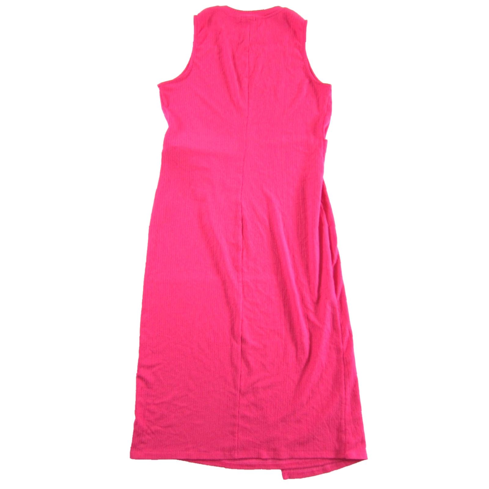 Stradivarius NWT Stradivarius Pink Stretch Sleeveless High Neck Midi Wrap Dress Woman Large Size L / US 10 / IT 46 - 2 Thumbnail