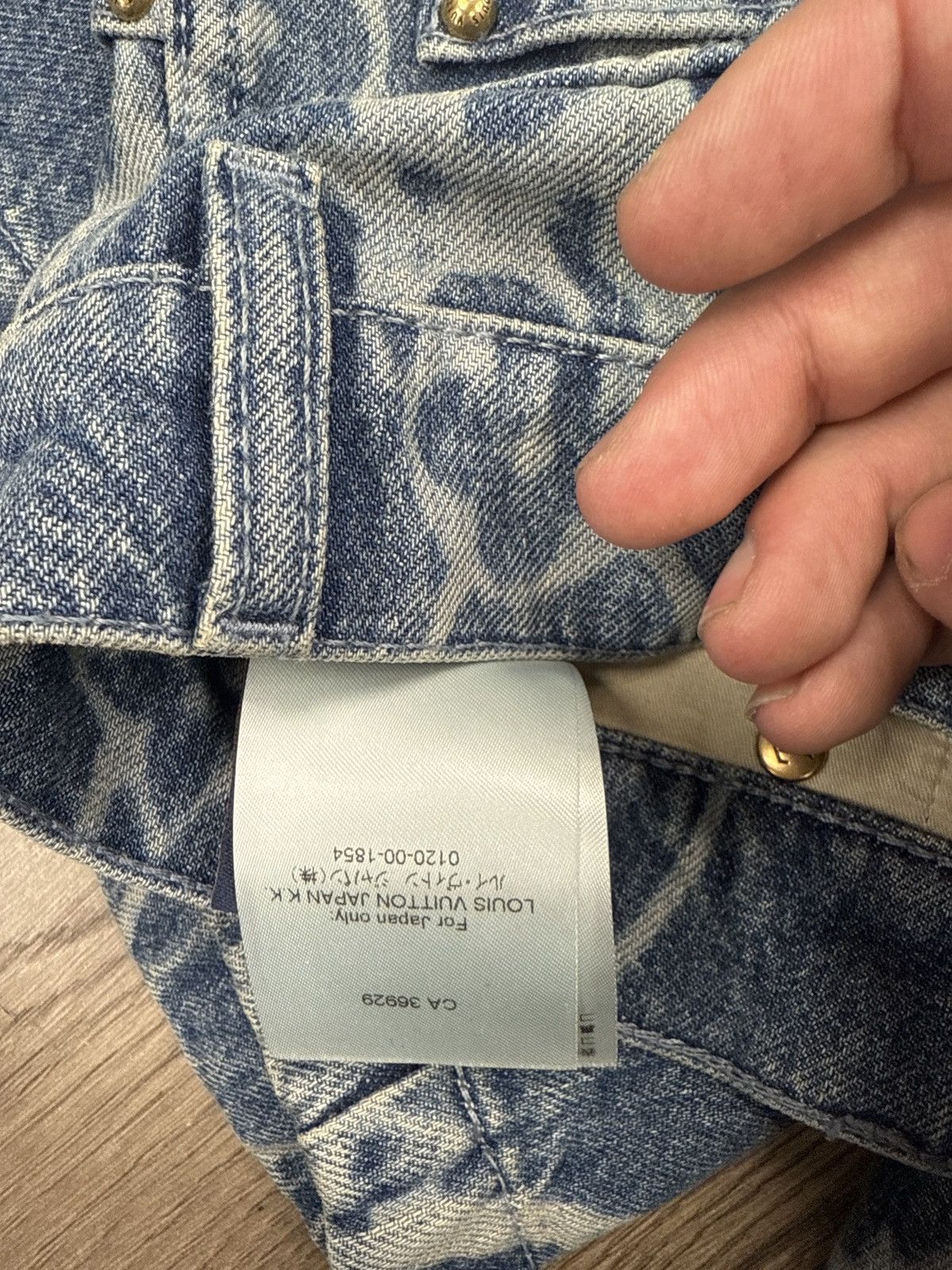 Louis Vuitton Louis Vuitton Jean Shirt and Jean shorts set XL top 34 Size US XL / EU 56 / 4 - 2 Thumbnail