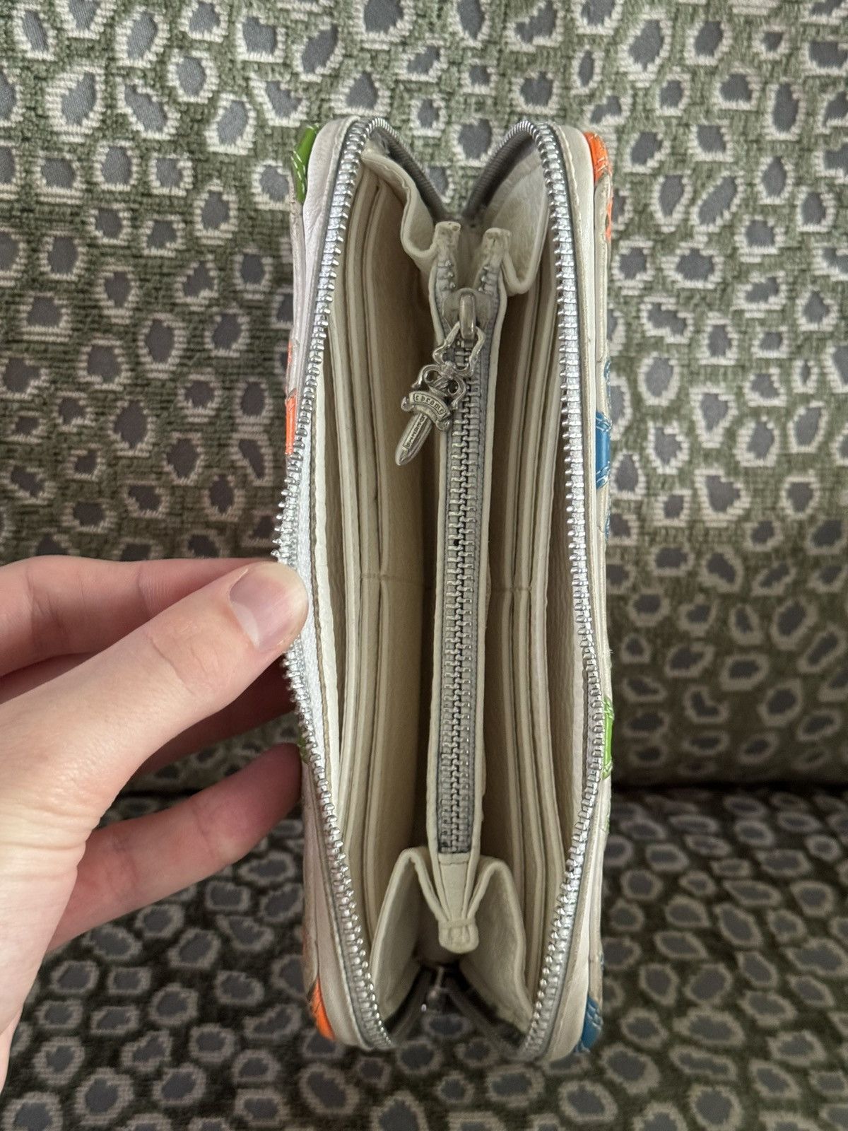 Chrome Hearts Chrome Hearts Multicolor Leather Cross Patch Long Zip Wallet Size ONE SIZE - 11 Thumbnail