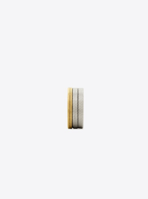 Saint Laurent Paris o1bcso1str0226 Size:09/Tandem Ring in Silver/Golden Size ONE SIZE - 3 Thumbnail