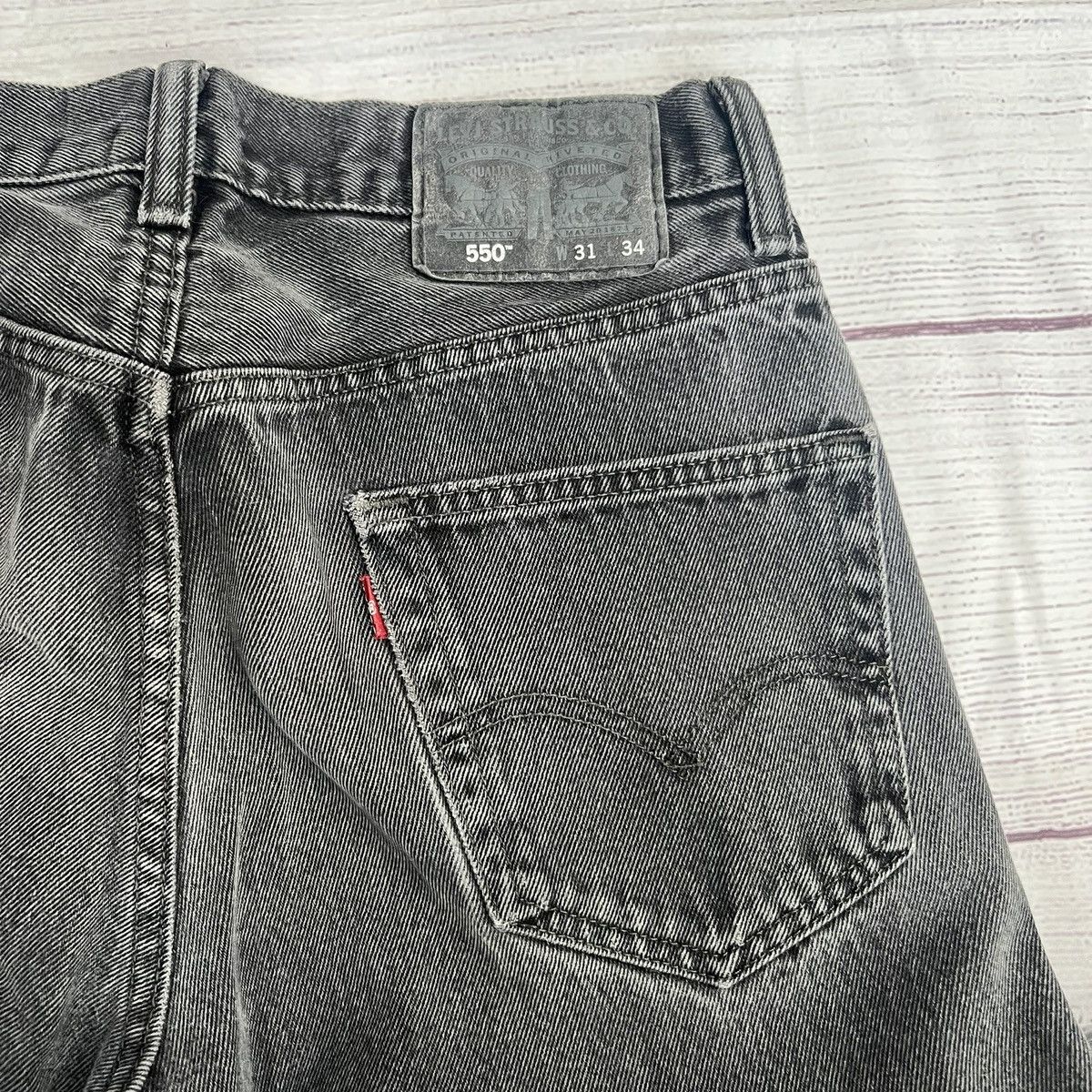 Levi's × Vintage Vintage Levis 550 Black Size US 31 - 3 Thumbnail
