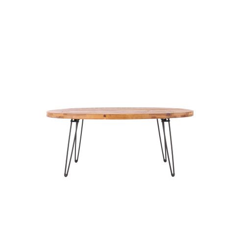Designer × Homemade Oval Natural Reclaimed Wood Foldable Cocktail Table for Your Size US L / EU 52-54 / 3 - 2 Thumbnail