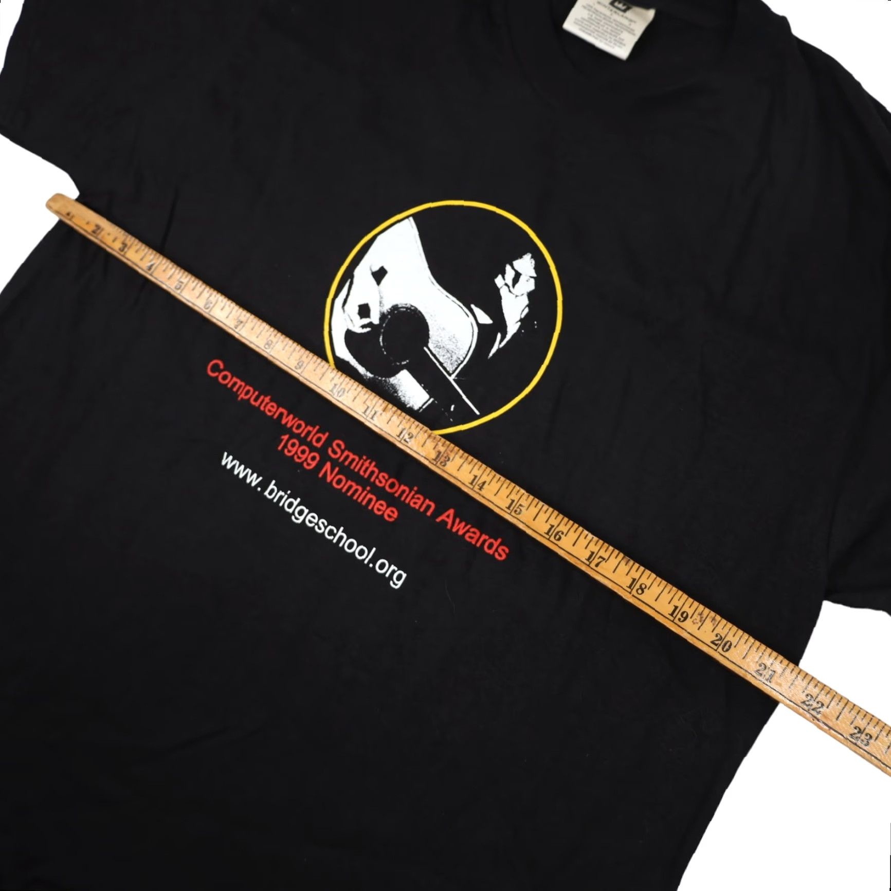 Vintage VINTAGE Neil Young Solo Smithsonian Awards Nominee T-Shirt Mens Large Black 1999 Graphic Shirt Size US L / EU 52-54 / 3 - 5 Thumbnail