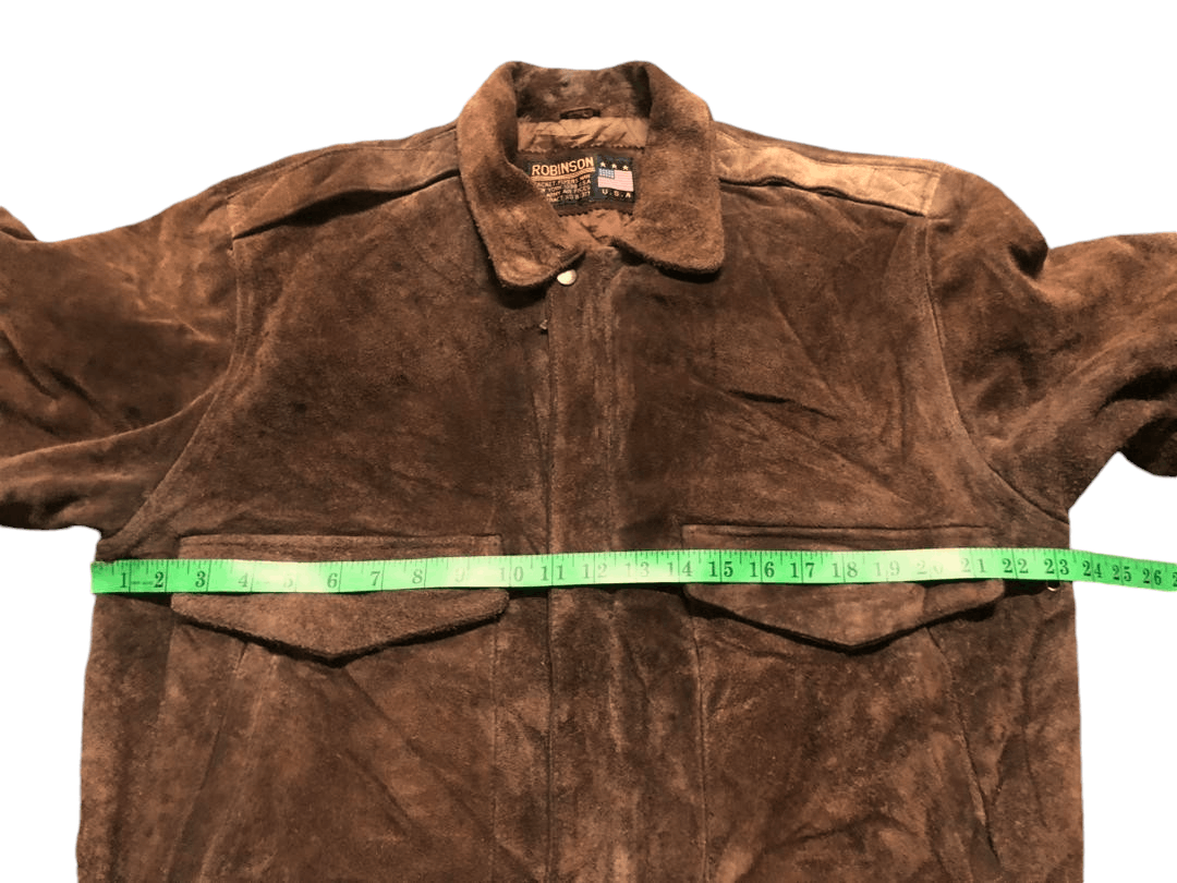 Robinson Les Bains 90s Robinson Les Bains Suede Leather US.Air Force Jacket Size US L / EU 52-54 / 3 - 21 Thumbnail