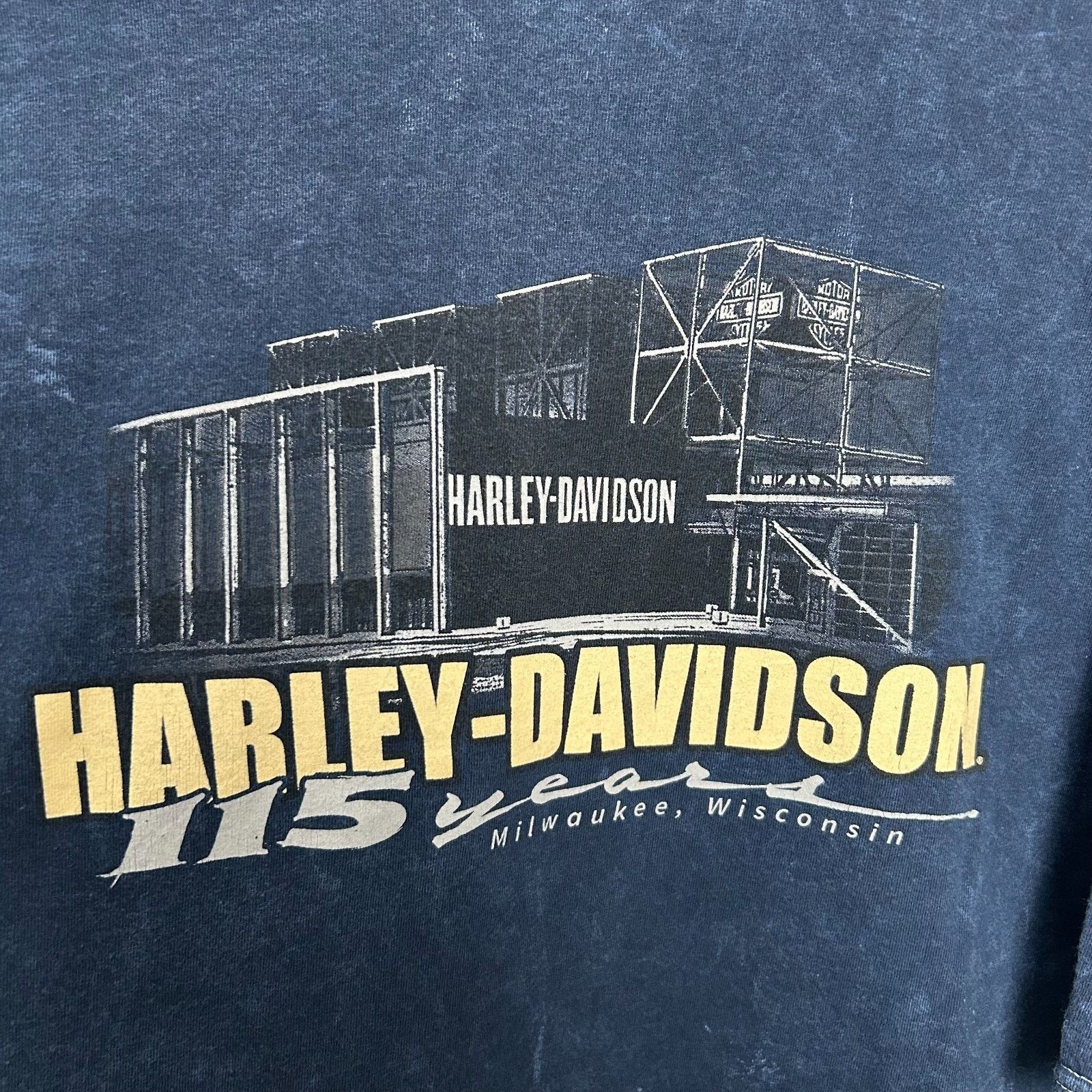 Harley Davidson Harley Davidson Tee Shirt Mens Navy Museum Biker Performance Size US XXL / EU 58 / 5 - 5 Thumbnail