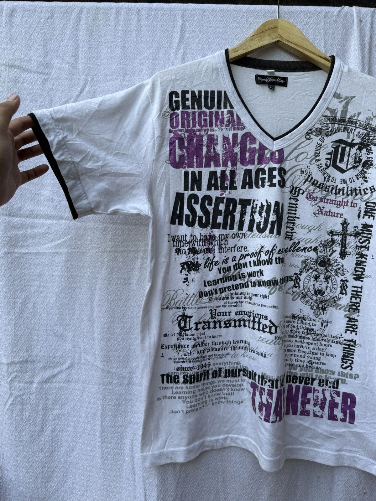 Hysteric Glamour Y2k Poem Original Remak Gear Vkei Style Shirt Size US L / EU 52-54 / 3 - 5 Thumbnail
