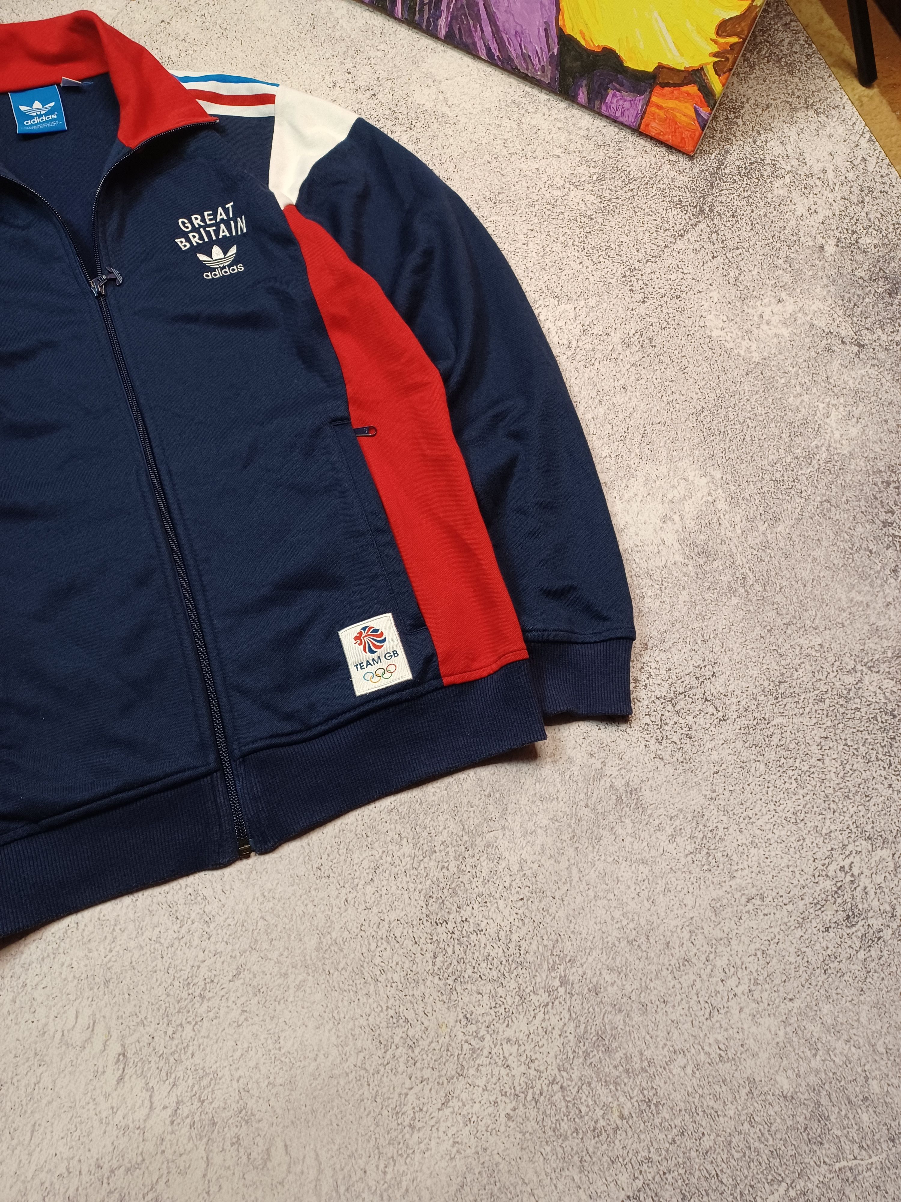Adidas Adidas Team GB 2012 Great Britain Zip Track Jacket Top Size US M / EU 48-50 / 2 - 5 Thumbnail