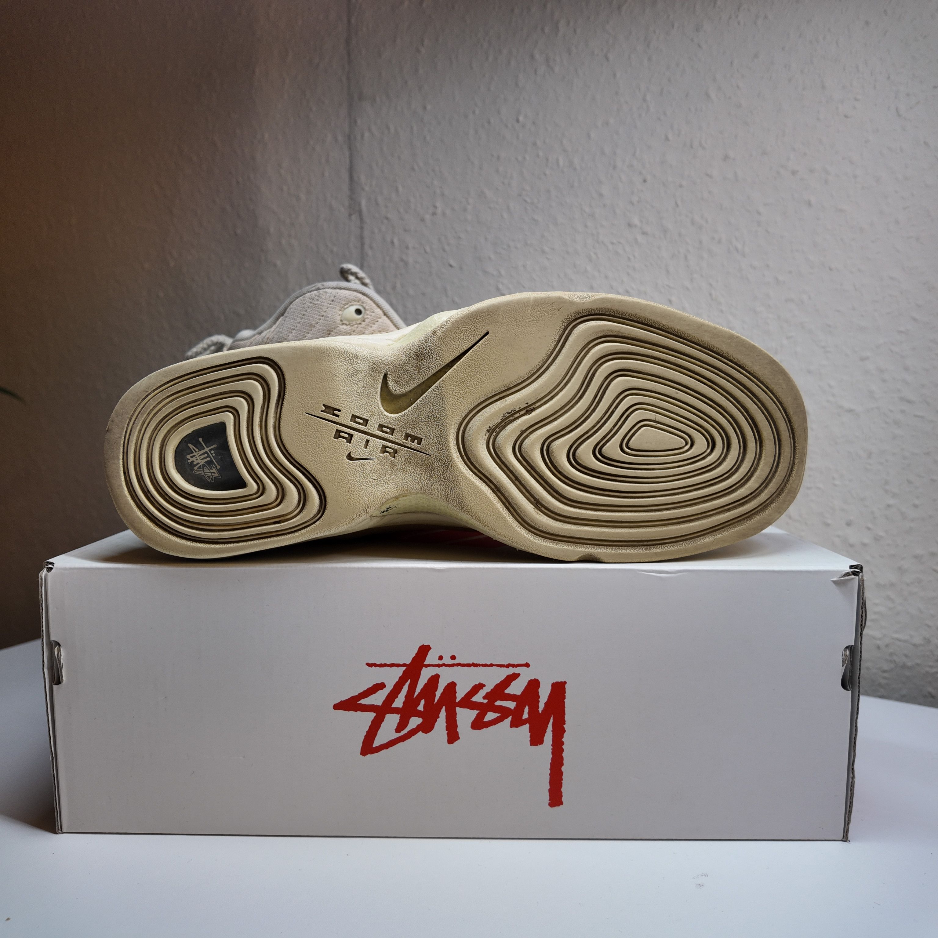 Stussy Nike x Stussy Air Penny 2 Fossil Size 11.5 Used Size US 11.5 / EU 44-45 - 2 Thumbnail