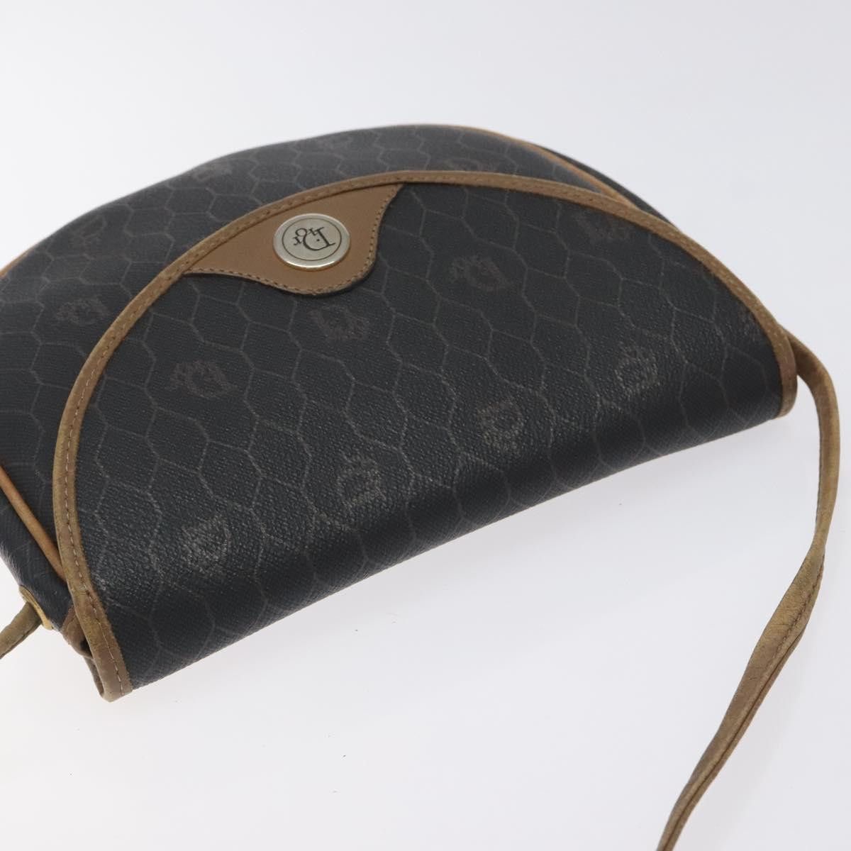 Dior DIOR Honeycomb Canvas Shoulder Bag Pvc Black Gold Size ONE SIZE - 6 Thumbnail